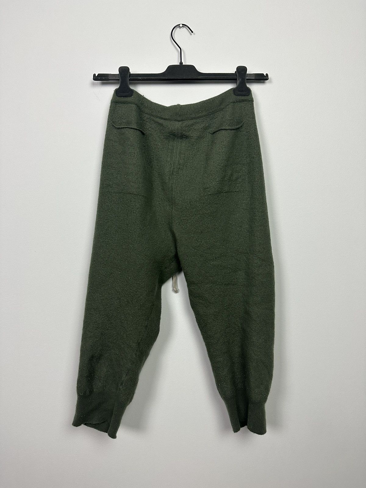 Rick Owens FW21 ‘GETHSEMANE’ Boiled Cashmere Cropped Pants Size US 31 - 4 Thumbnail