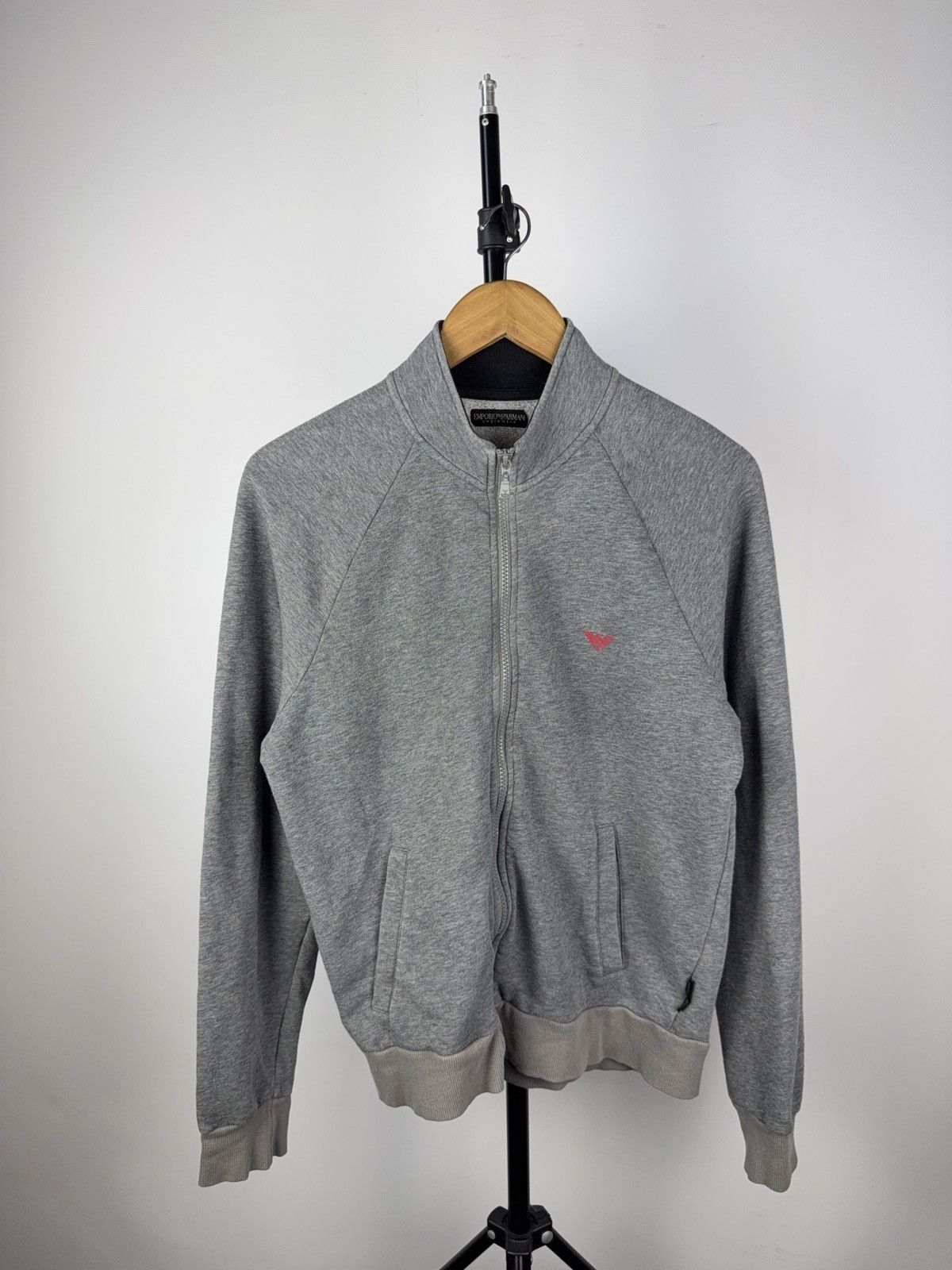 Emporio Armani 00s Designer Emporio Armani Zip Sweatshirt Grey Logo Basic Size US S / EU 44-46 / 1 - 1 Thumbnail