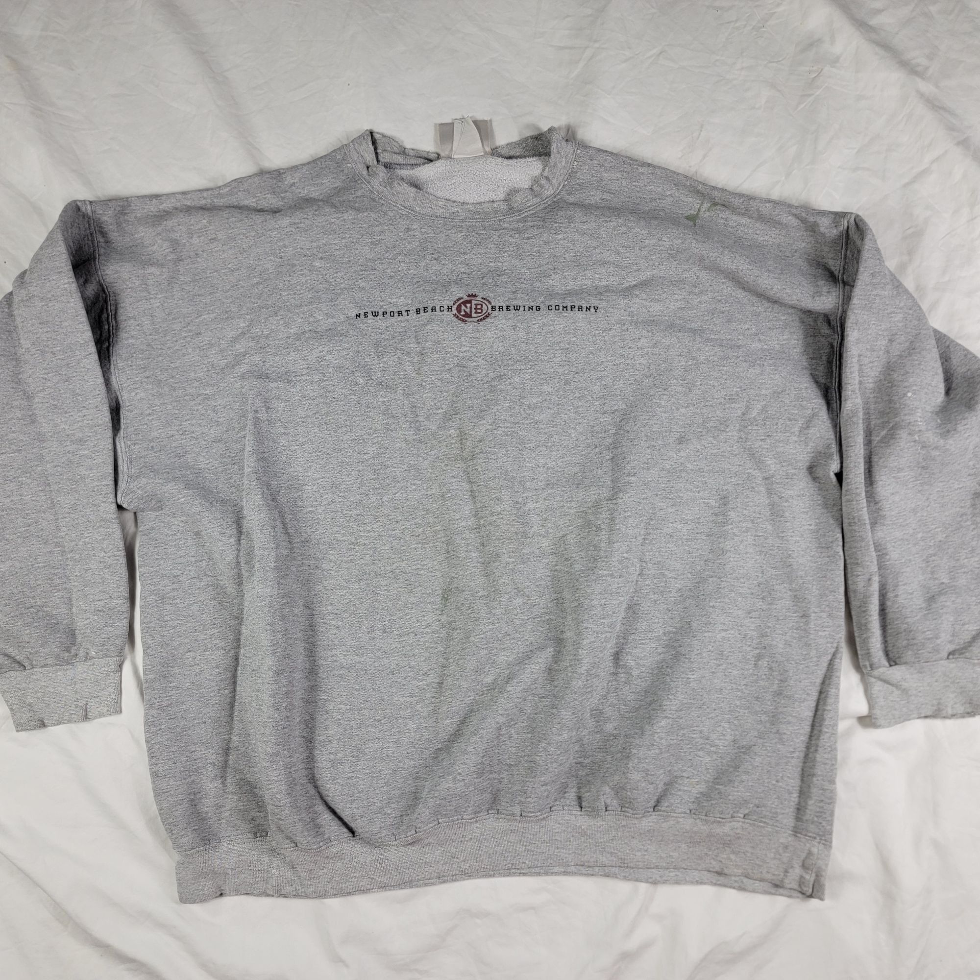 Hanes Newport Beach Brewing Company California Mens 2XL Gray Sweat Size US XXL / EU 58 / 5 - 2 Thumbnail
