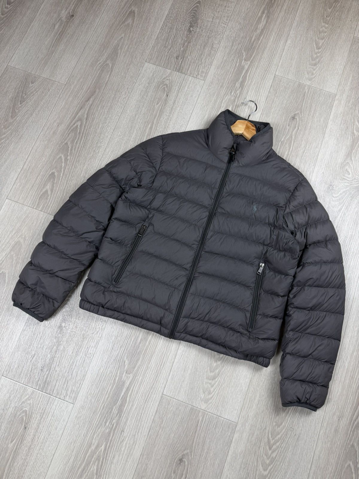 Polo Ralph Lauren Polo Ralph Lauren Women Gray Puffer Down Jacket Size L Size L / US 10 / IT 46 - 3 Thumbnail
