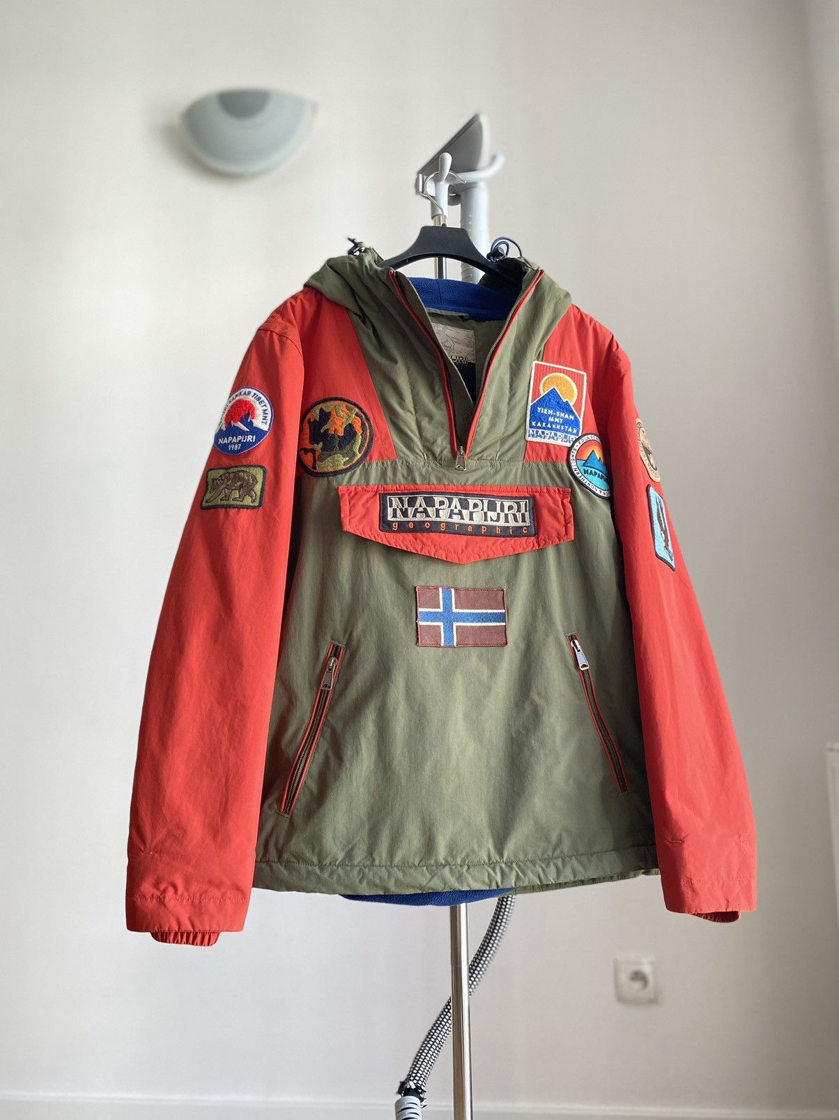 Napapijri Outdoor Life Streetwear Napapijri Anorak Jacket Multi Patch Grailed