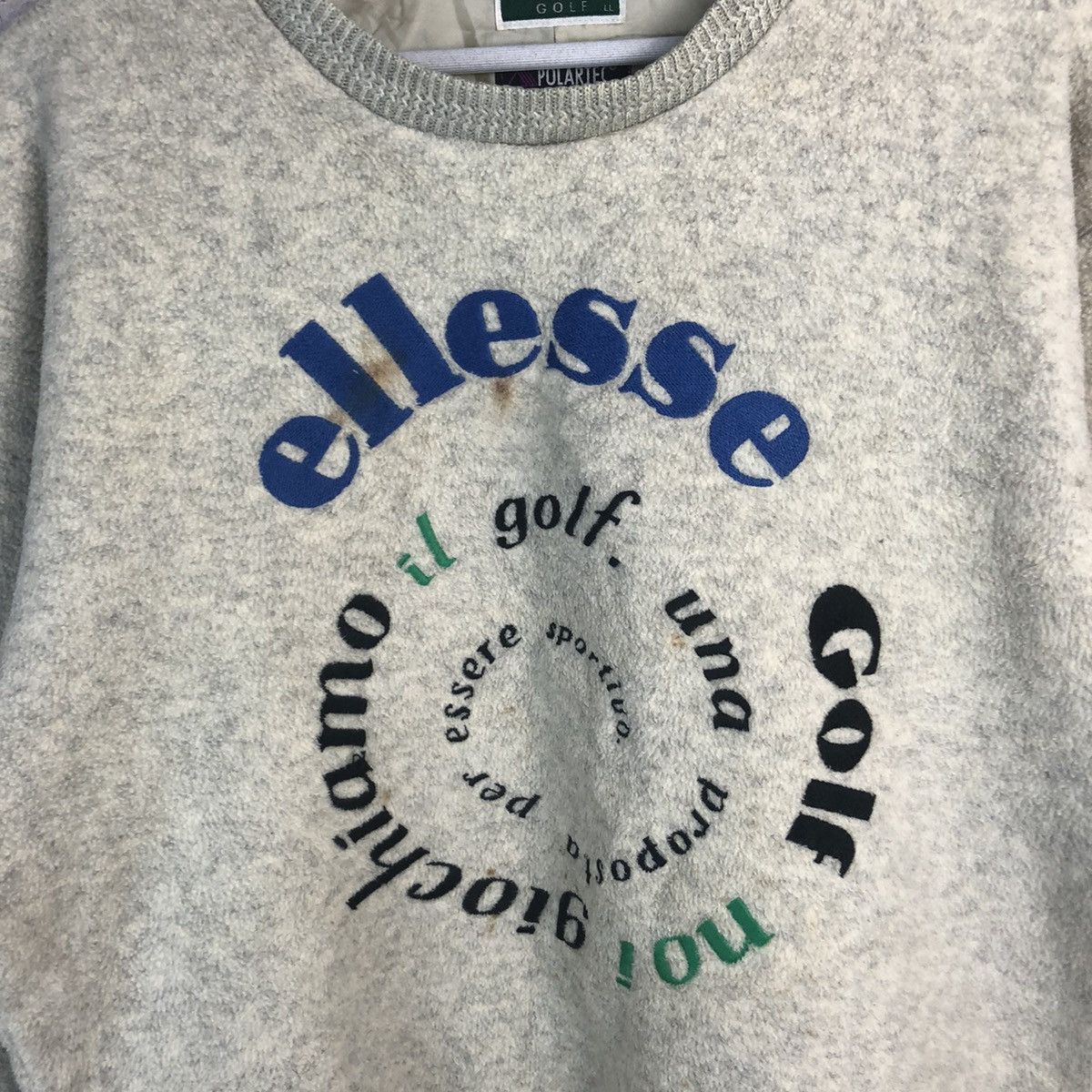 Ellesse Ellesse Golf Cream mohair Sweatshirt #A176 Size US L / EU 52-54 / 3 - 9 Thumbnail