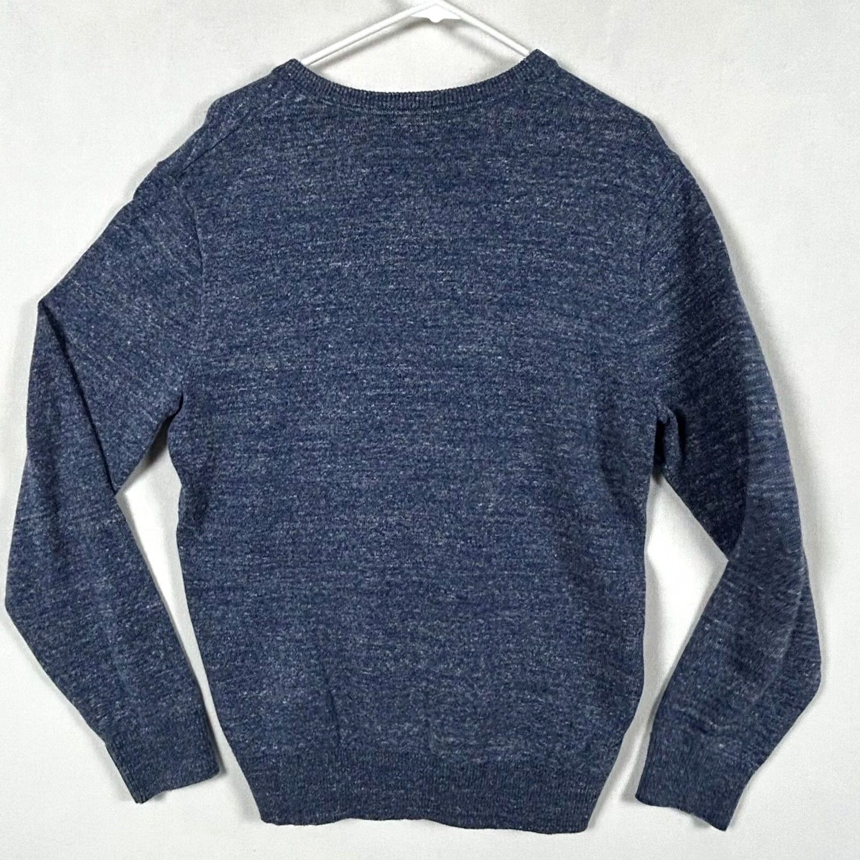 Gap Gap Men Blue V-Neck Lightweight Cotton Blend Sweater M Long Sleeve Pullover Knit Shirt Size US M / EU 48-50 / 2 - 7 Thumbnail