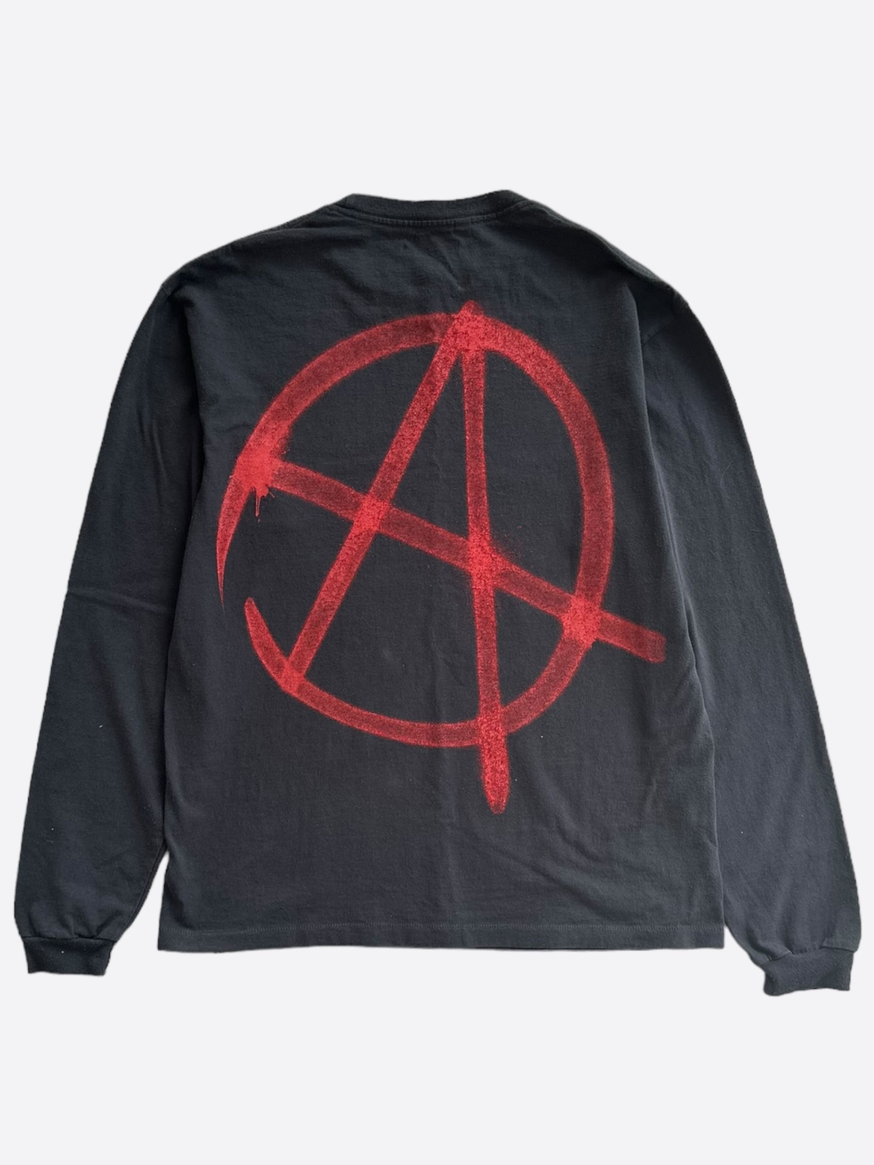 Pre-owned Gallery Dept. Black & Red Anarchy Logo T-shirt