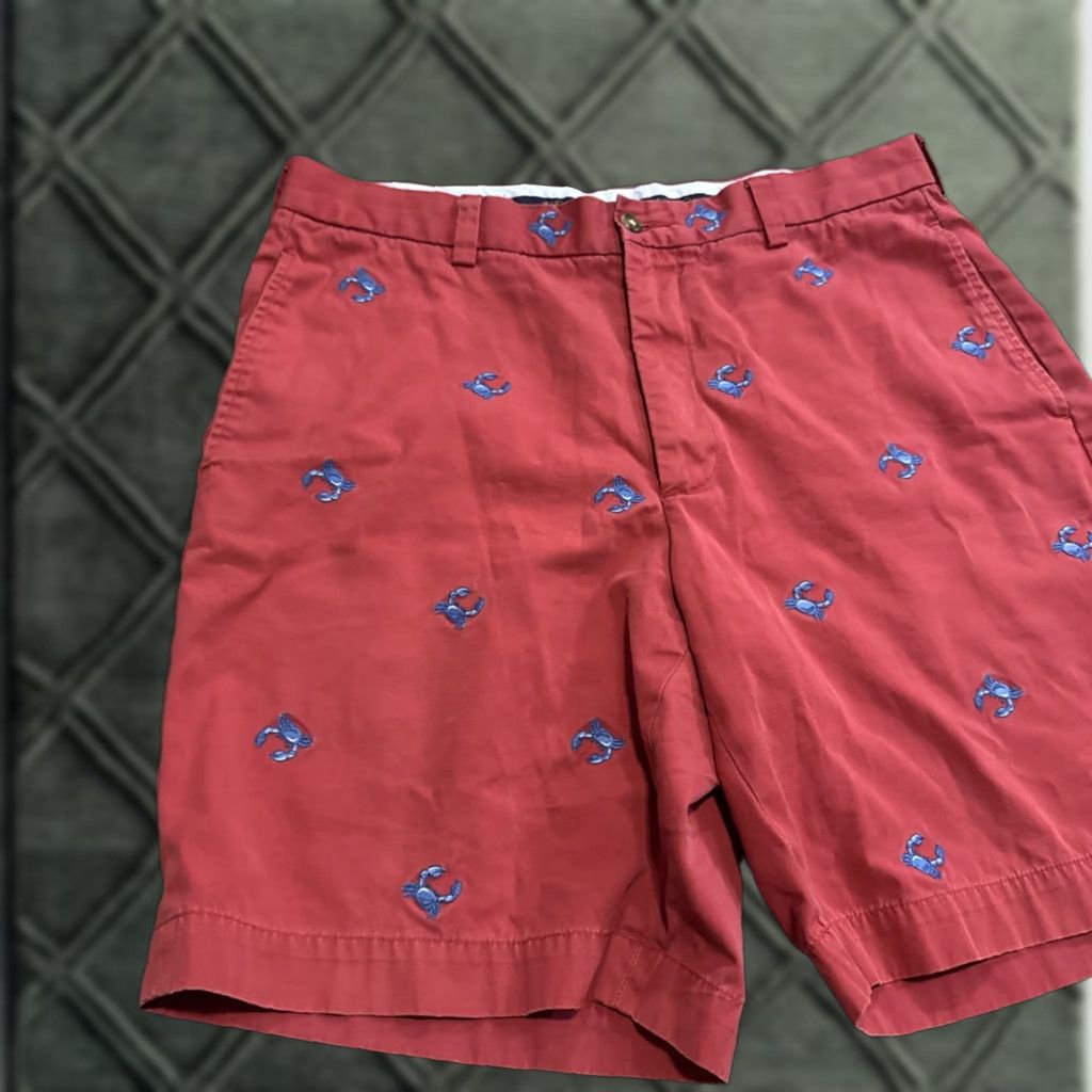Brooks Brothers Brooks Brothers Shorts 34” Red Cotton Embroidered Crab Size US 34 / EU 50 - 1 Thumbnail