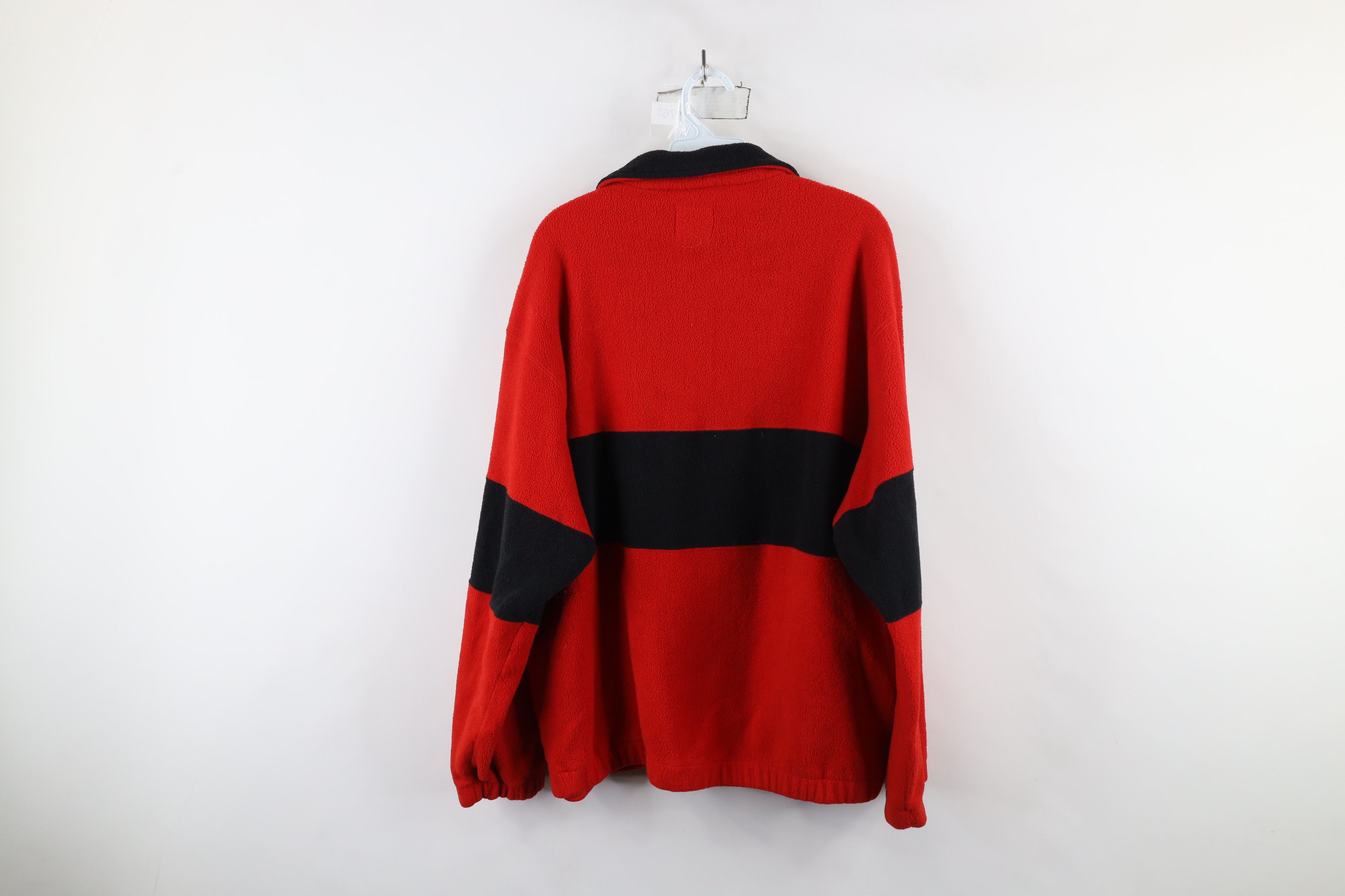 Vintage Vintage 90s Wings Hockey Half Zip Fleece Pullover Sweater Size US L / EU 52-54 / 3 - 8 Thumbnail