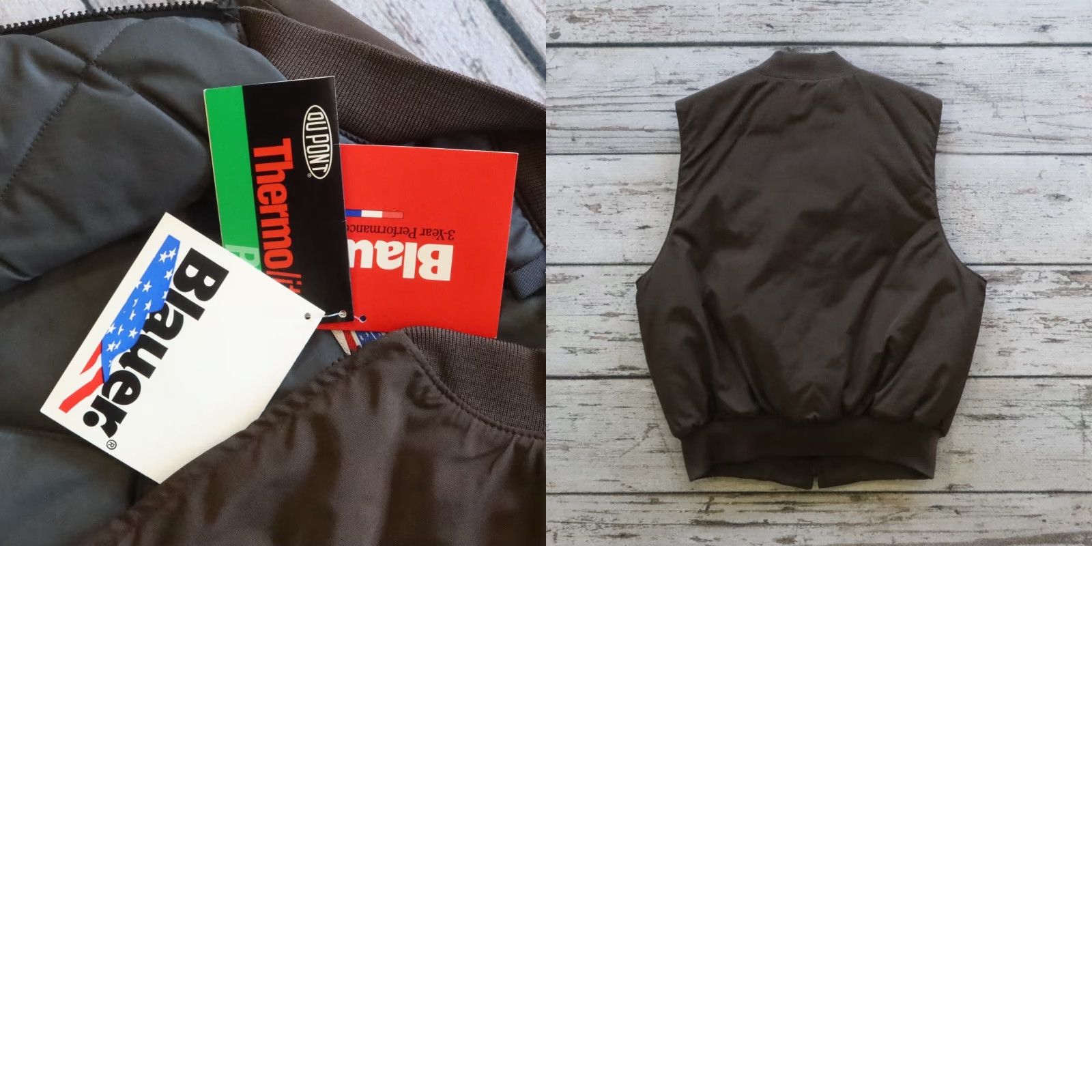 VINTAGE Blauer San Francisco Muni Vest - Size M, Brown, Quilted