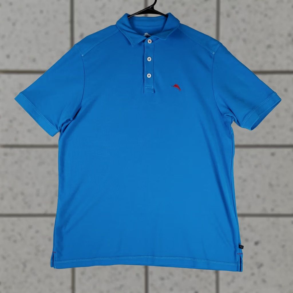 Tommy Bahama Tommy Bahama Polo Shirt Island Zone Blue M Men’s Regular Short Sleeve Collared Cotton Blend Logo Size US M / EU 48-50 / 2 - 1 Thumbnail