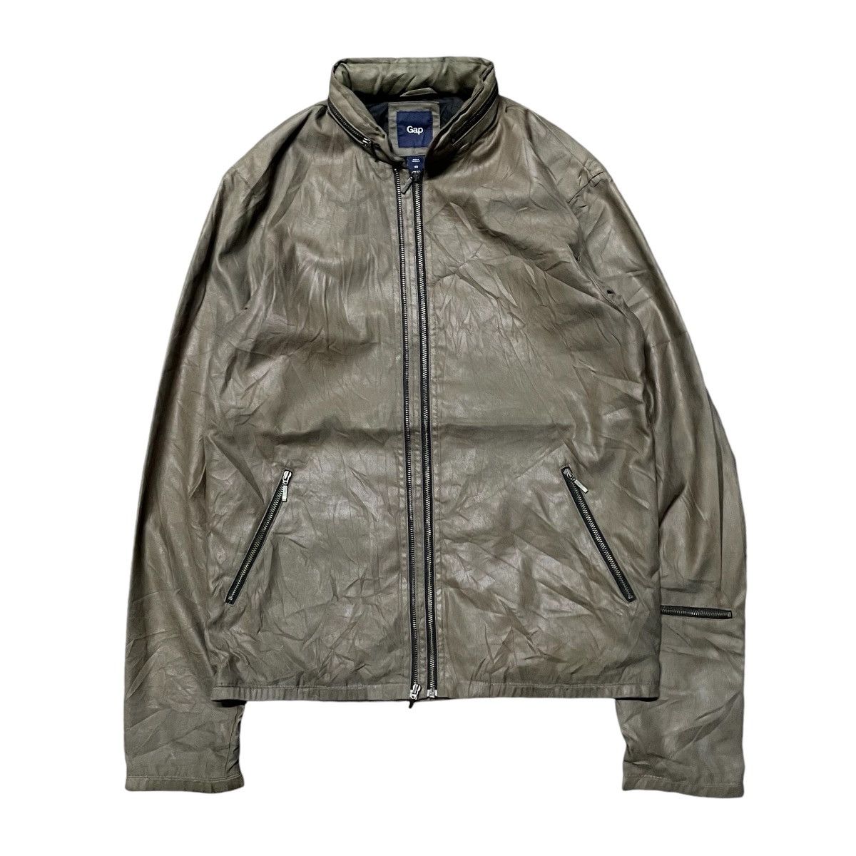 Gap × Vintage 💥Fall Winter 2010 GAP Double Zipper Moto Jacket Size US XS / EU 42 / 0 - 1 Thumbnail