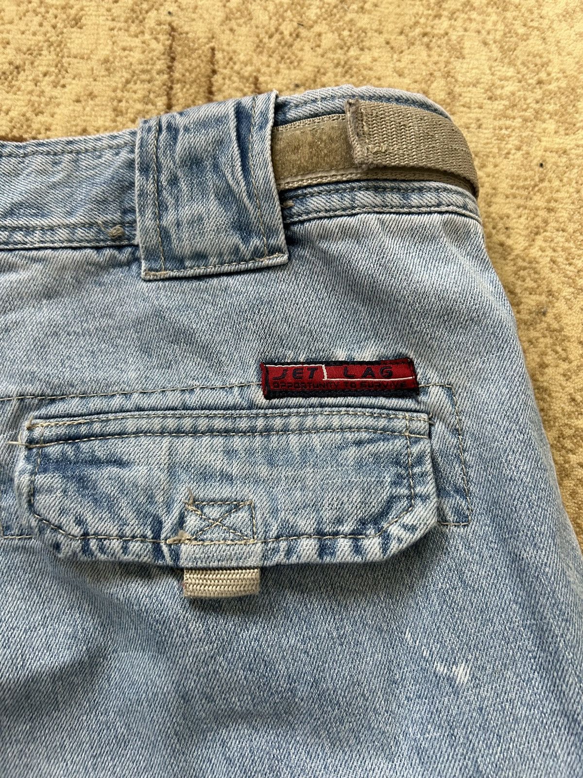 Jet Lag × Vintage Vintage Jet Lag Baggy Denim Cargo Jeans Size US 36 / EU 52 - 8 Thumbnail