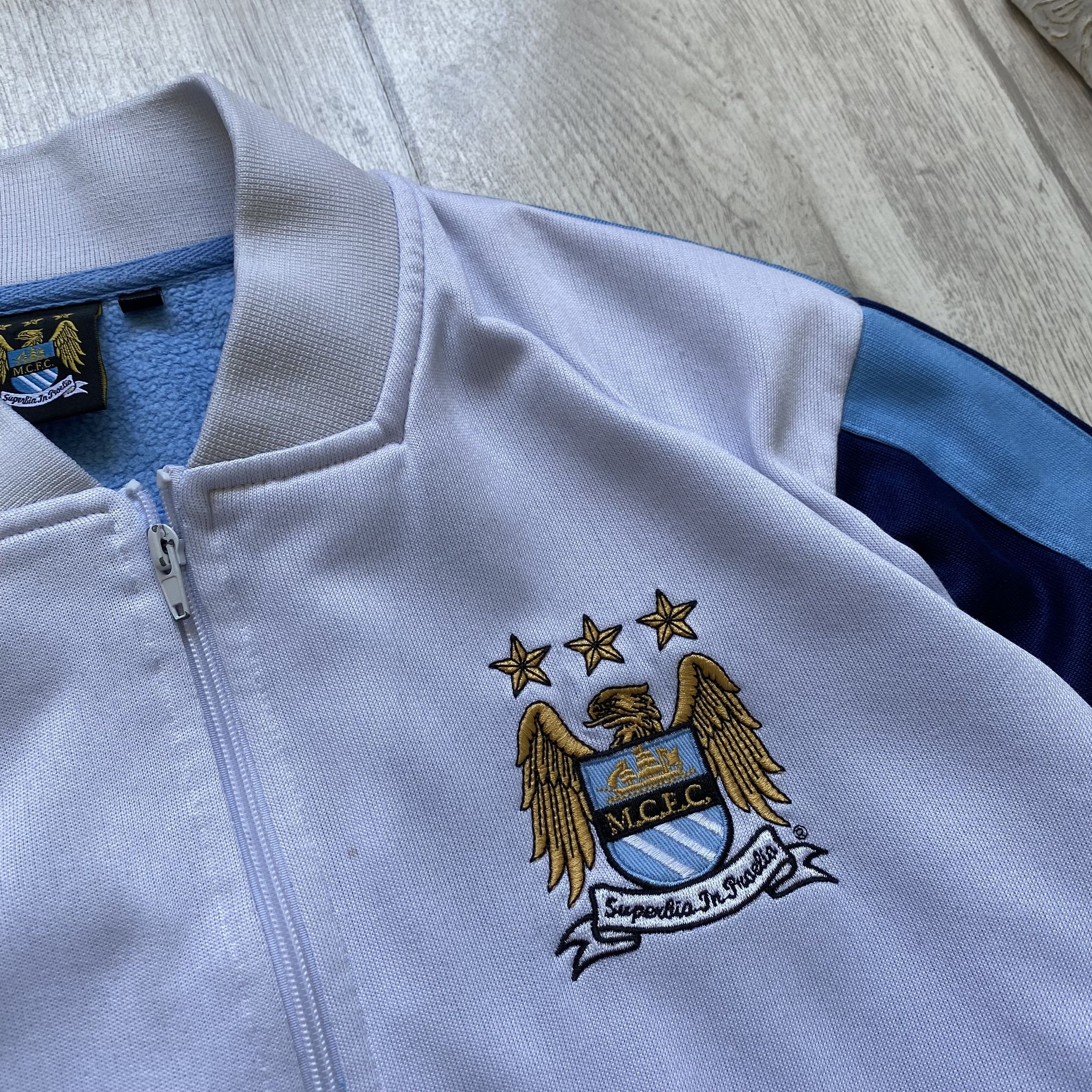 Umbro Vintage 90s Manchester City Retro Track Jacket Top Blokcore Size US S / EU 44-46 / 1 - 5 Thumbnail