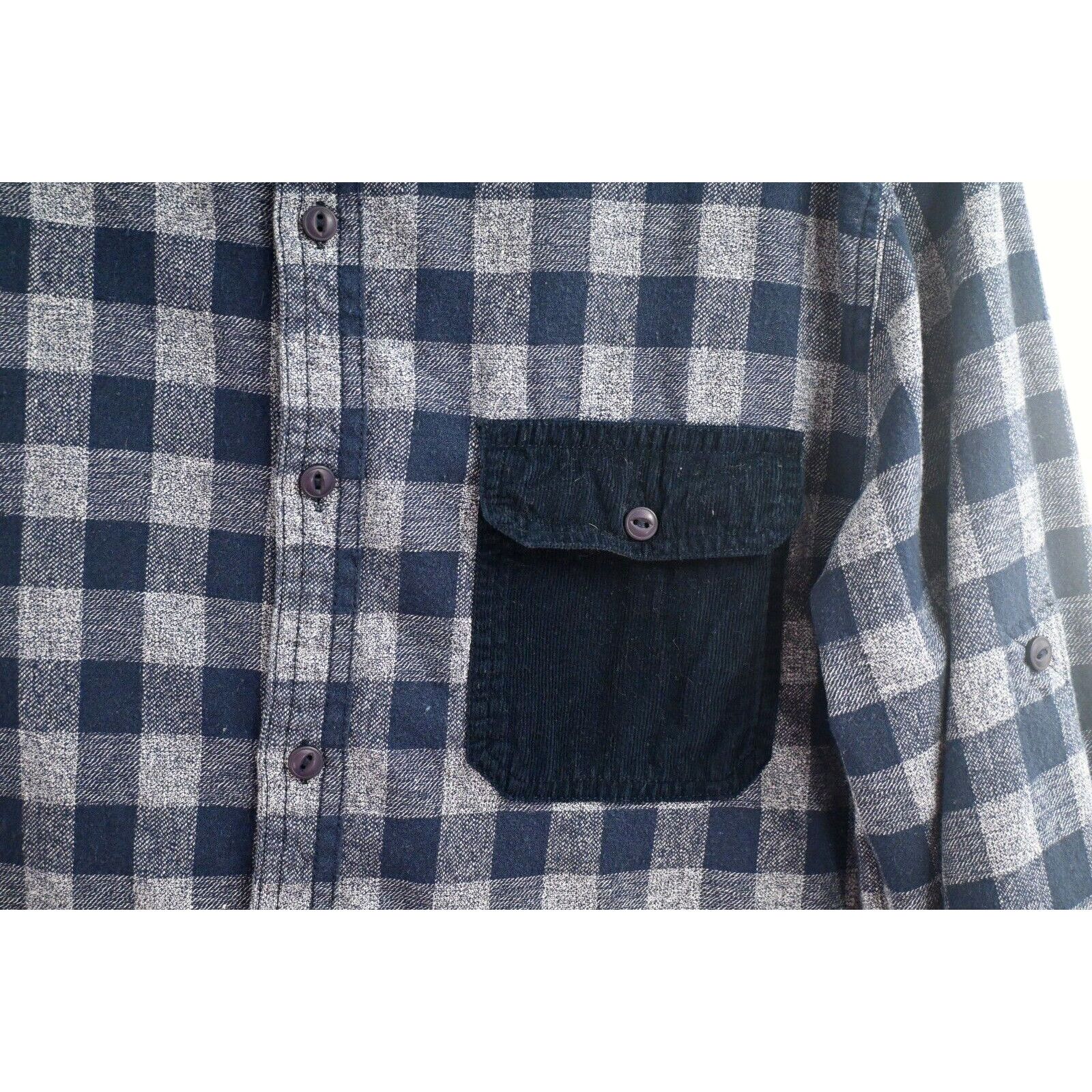 Company 81 Company Eighty One Western Flannel Navy Blue Shirt L Gorp Size US L / EU 52-54 / 3 - 5 Thumbnail