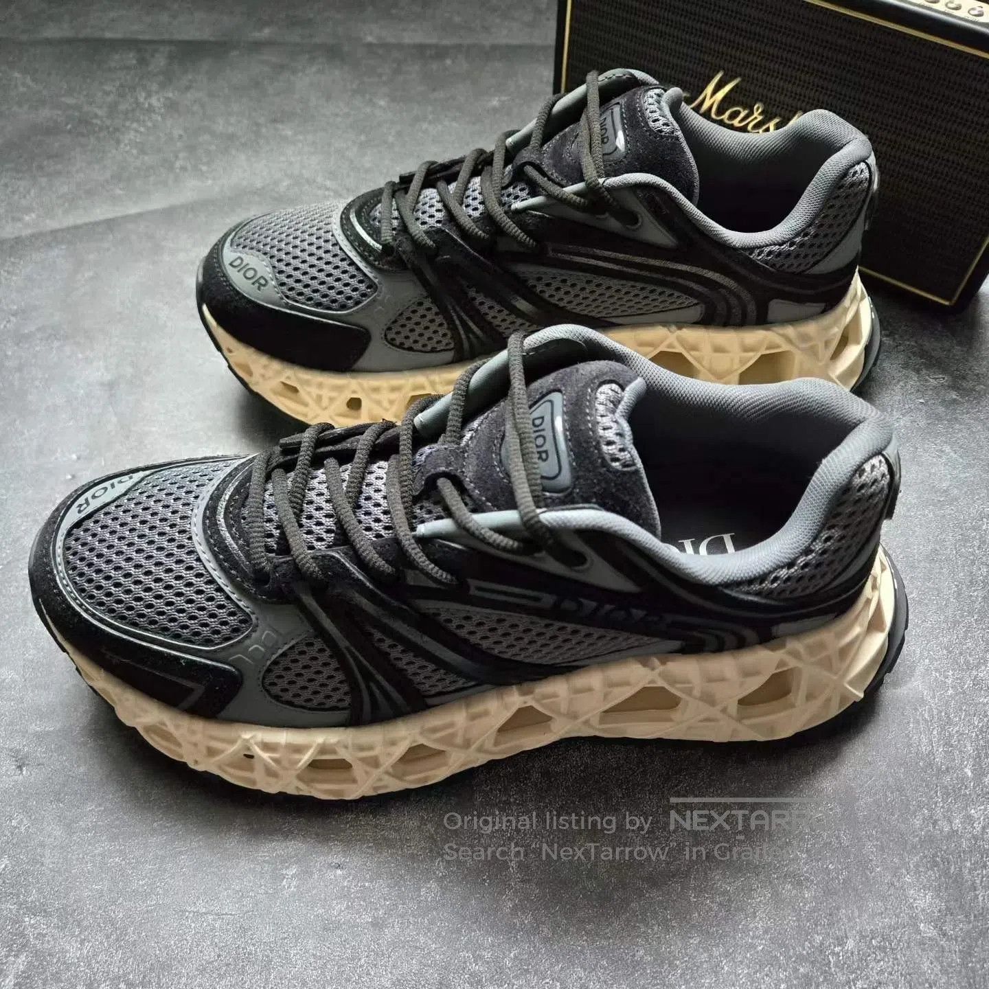 Dior Dior B35 Black Grey White Sneakers| Size US 10 / EU 43 - 1 Thumbnail