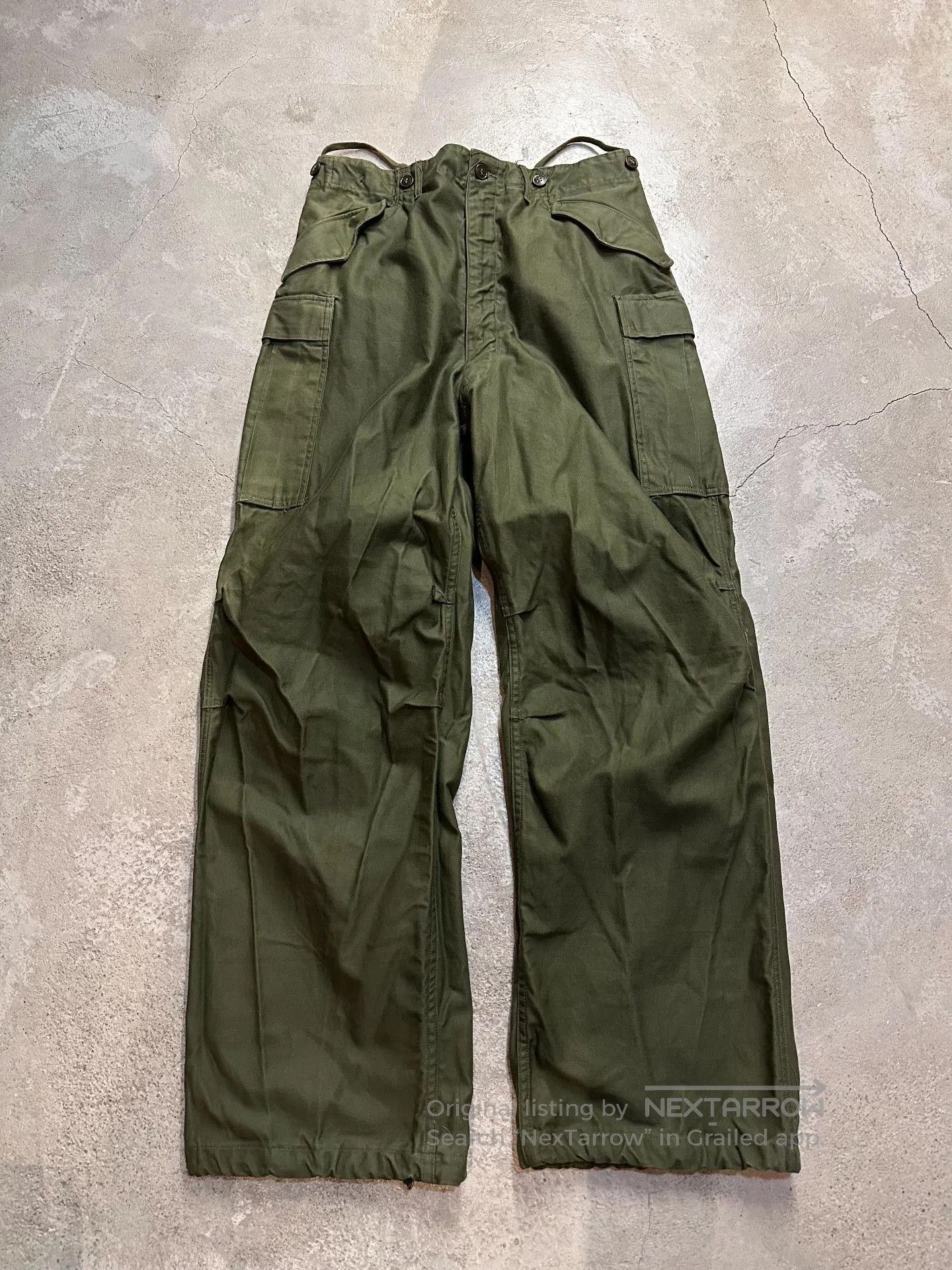 Vintage Vintage 50s US M51 Baggy Cargo Pants. Size US 31 - 1 Thumbnail