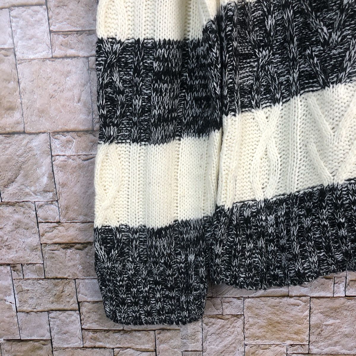 Homespun Knitwear × Japanese Brand × Solid and Striped Lock Heaven Stripe Knitwear like kurt cobain #A190 Size M / US 6-8 / IT 42-44 - 7 Thumbnail