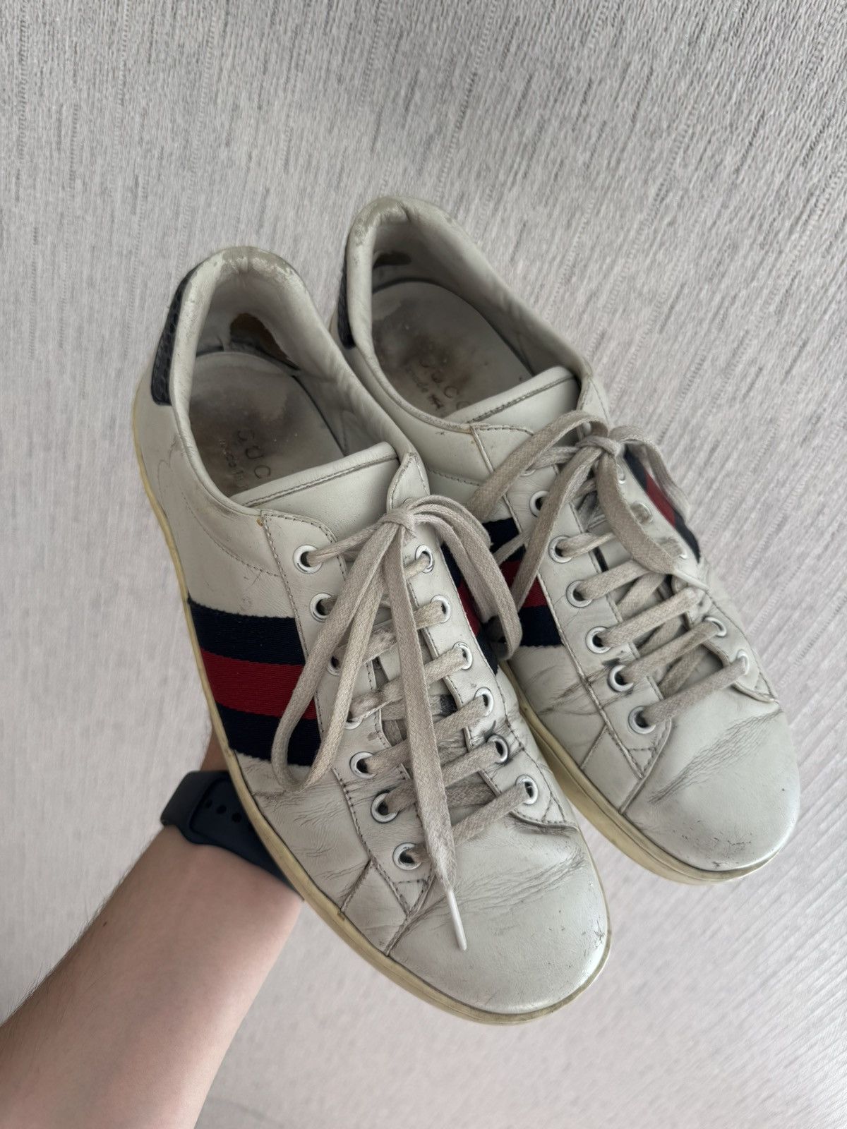 Gucci × Vintage Gucci Ace Low Top Sneakers Size US 9 / EU 42 - 2 Thumbnail