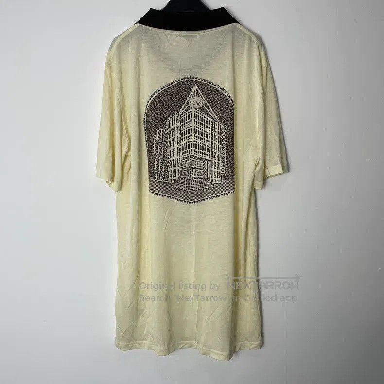 Acne Studios Acne Studios Ivory White Jersey Printed Short-Sleeve Top Size US XL / EU 56 / 4 - 2 Thumbnail