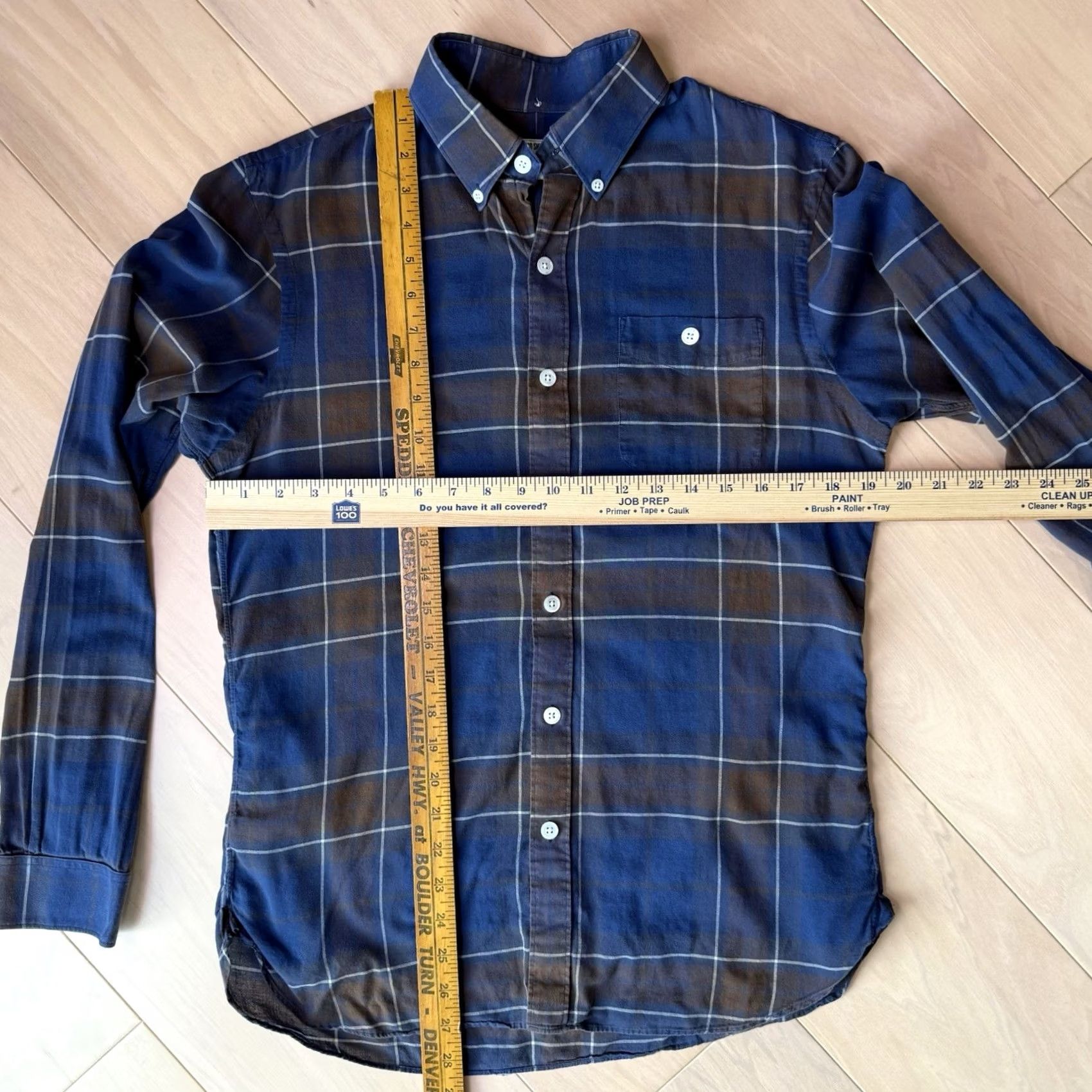 Todd Snyder Todd Snyder Shirt Small Blue Multicolor Plaid Long Sleeve Cotton Made In USA Size US S / EU 44-46 / 1 - 2 Thumbnail