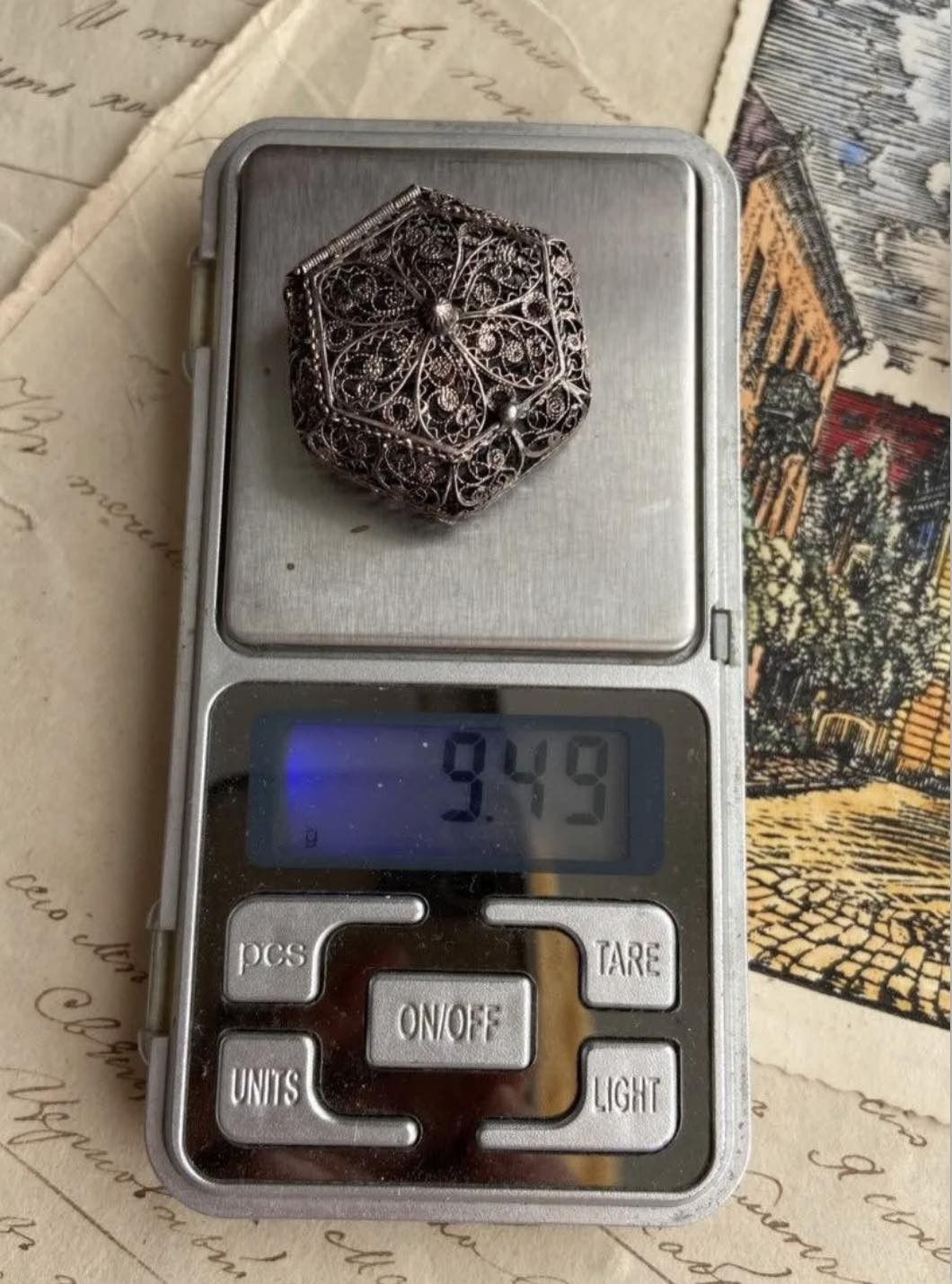 Vintage Vintage Christian Silver 800 Filigree Rosary Box 9.5g Size ONE SIZE - 6 Thumbnail
