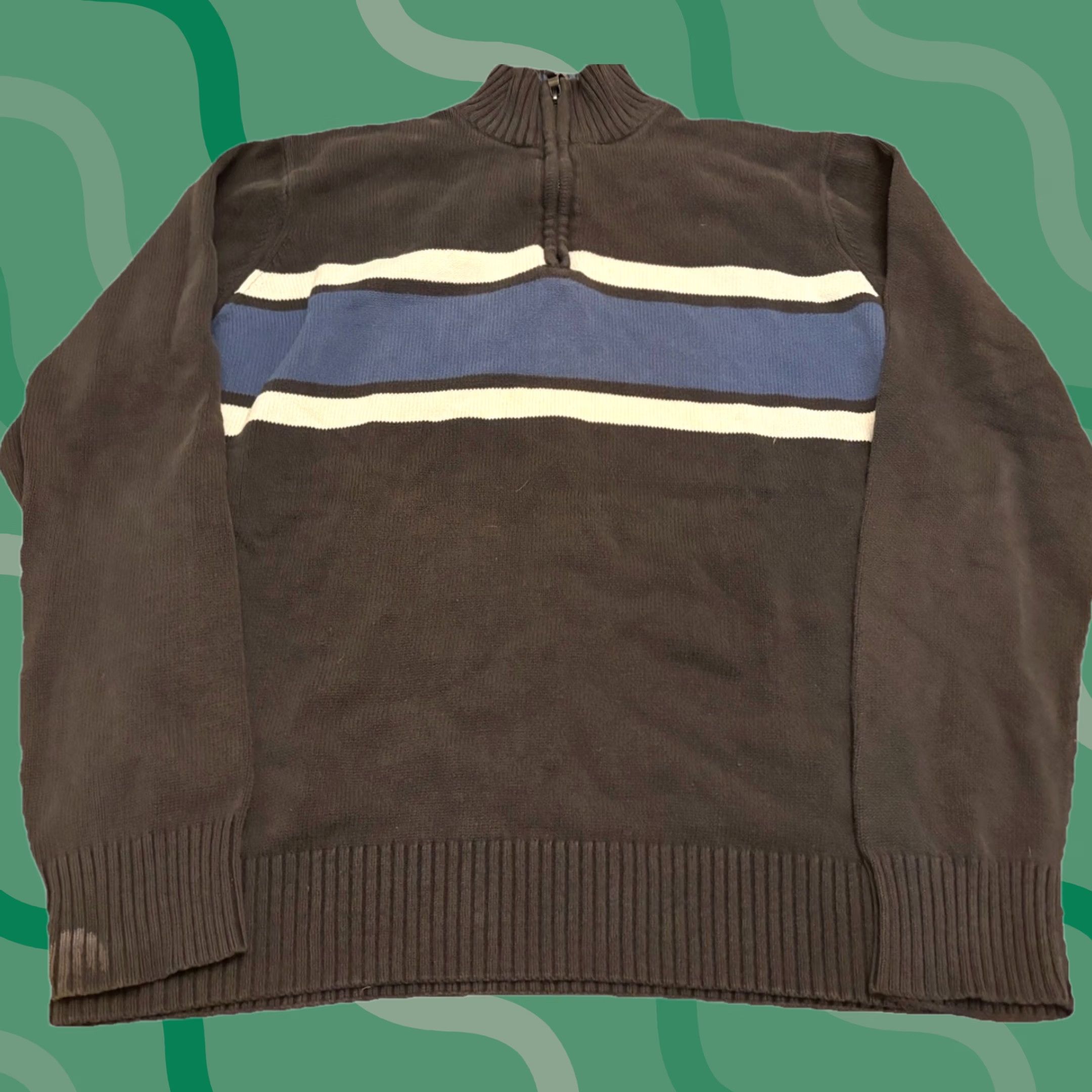 Vintage VINTAGE Eddie Bauer Quarter Zip Pullover Mens L N1 Size US L / EU 52-54 / 3 - 1 Thumbnail