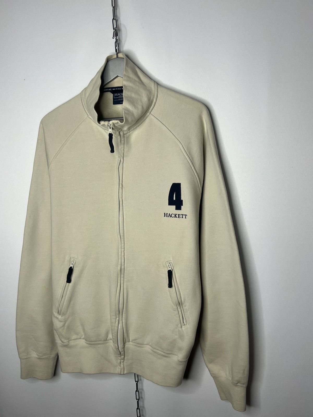 Hackett × Vintage 🔥Vintage Hackett #4 Big Logo Full Zip Pullover Sweatshirt🔥 Size US L / EU 52-54 / 3 - 3 Thumbnail