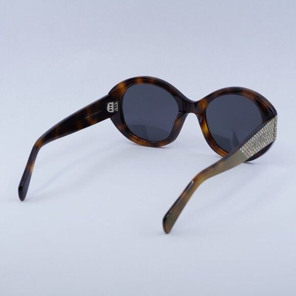 Celine Celine CL4240IS 53A Sunglasses Shiny Havana with Gold Studs Size ONE SIZE - 10 Thumbnail