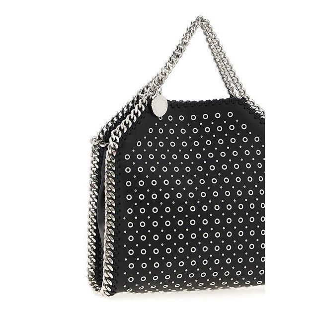 Stella McCartney Stella McCartney Falabella Tiny Black/Silver Studded Tote Ba Size ONE SIZE - 3 Thumbnail