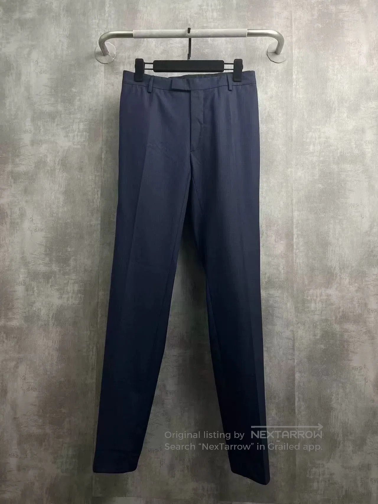 Dior Dior Navy Plaid Wool Casual Pants. Size US 35 - 1 Thumbnail