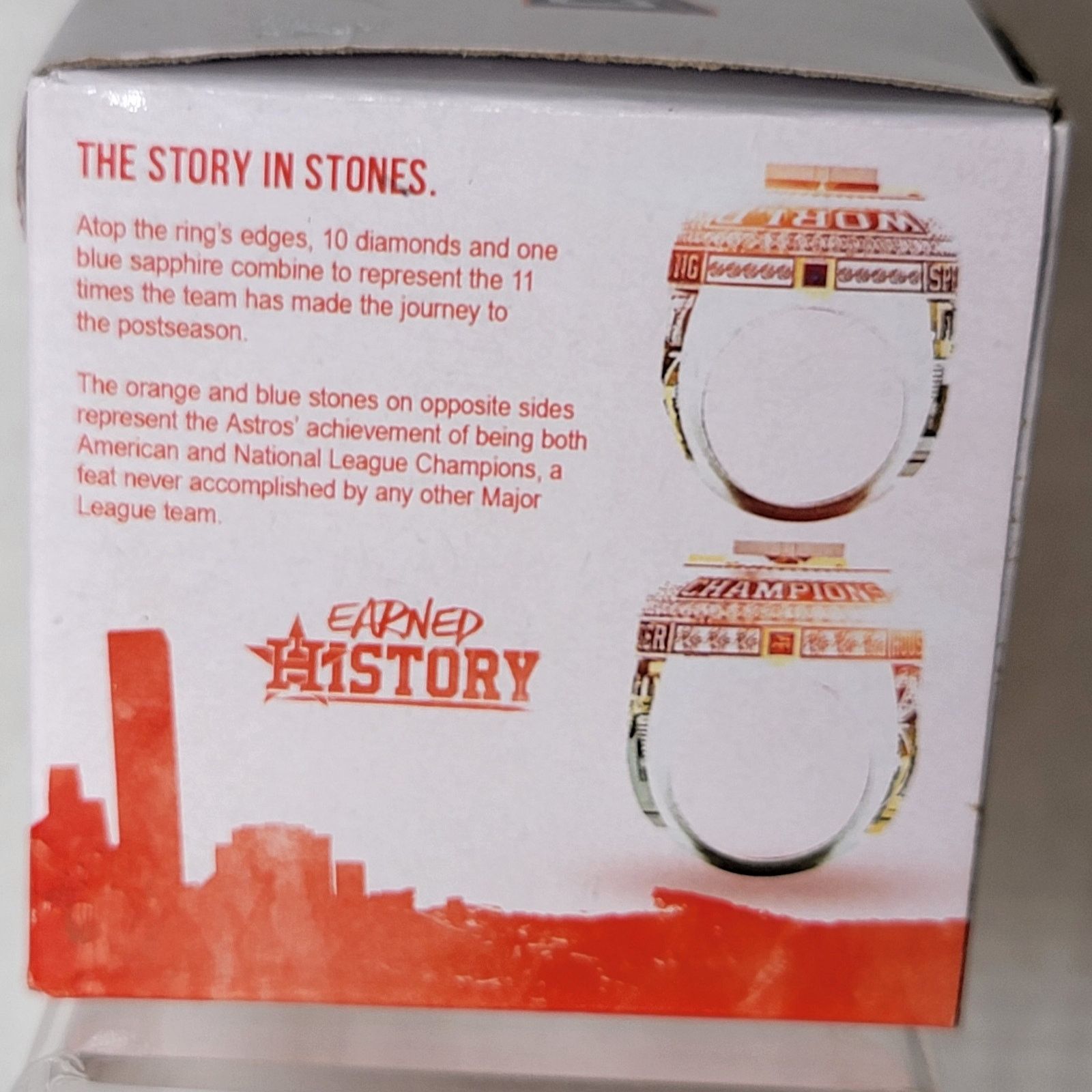 Other Houston Astros 2017 World Champs Replica Ring w/Box-Size 12 Size ONE SIZE - 8 Thumbnail