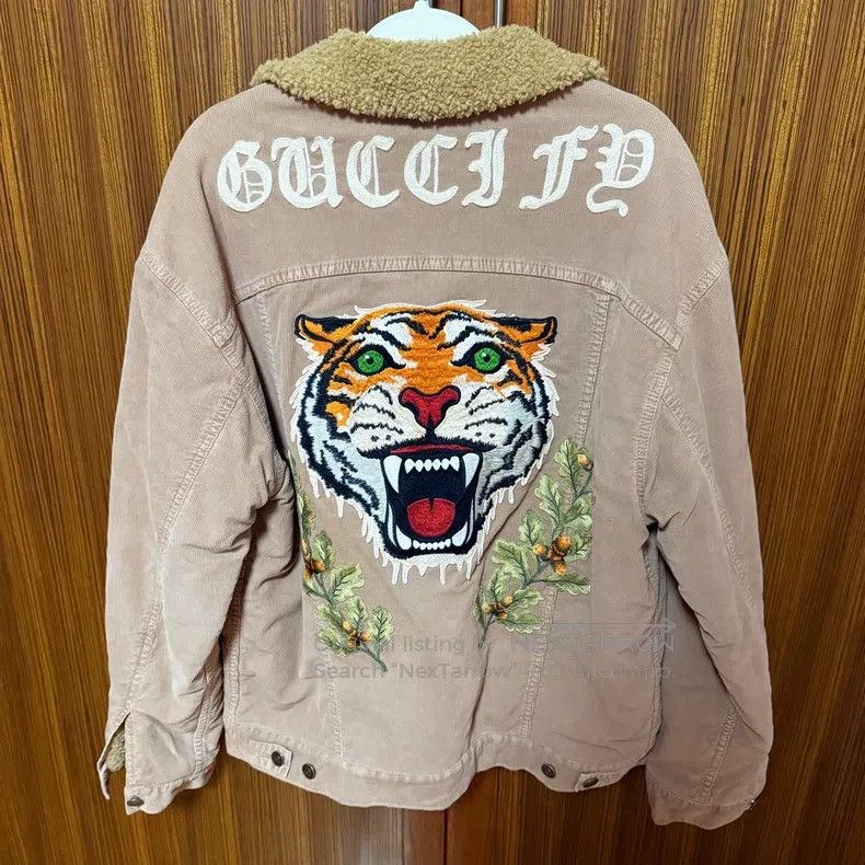 Gucci Gucci Corduroy Tiger Head Jacket Size M / US 6-8 / IT 42-44 - 1 Thumbnail