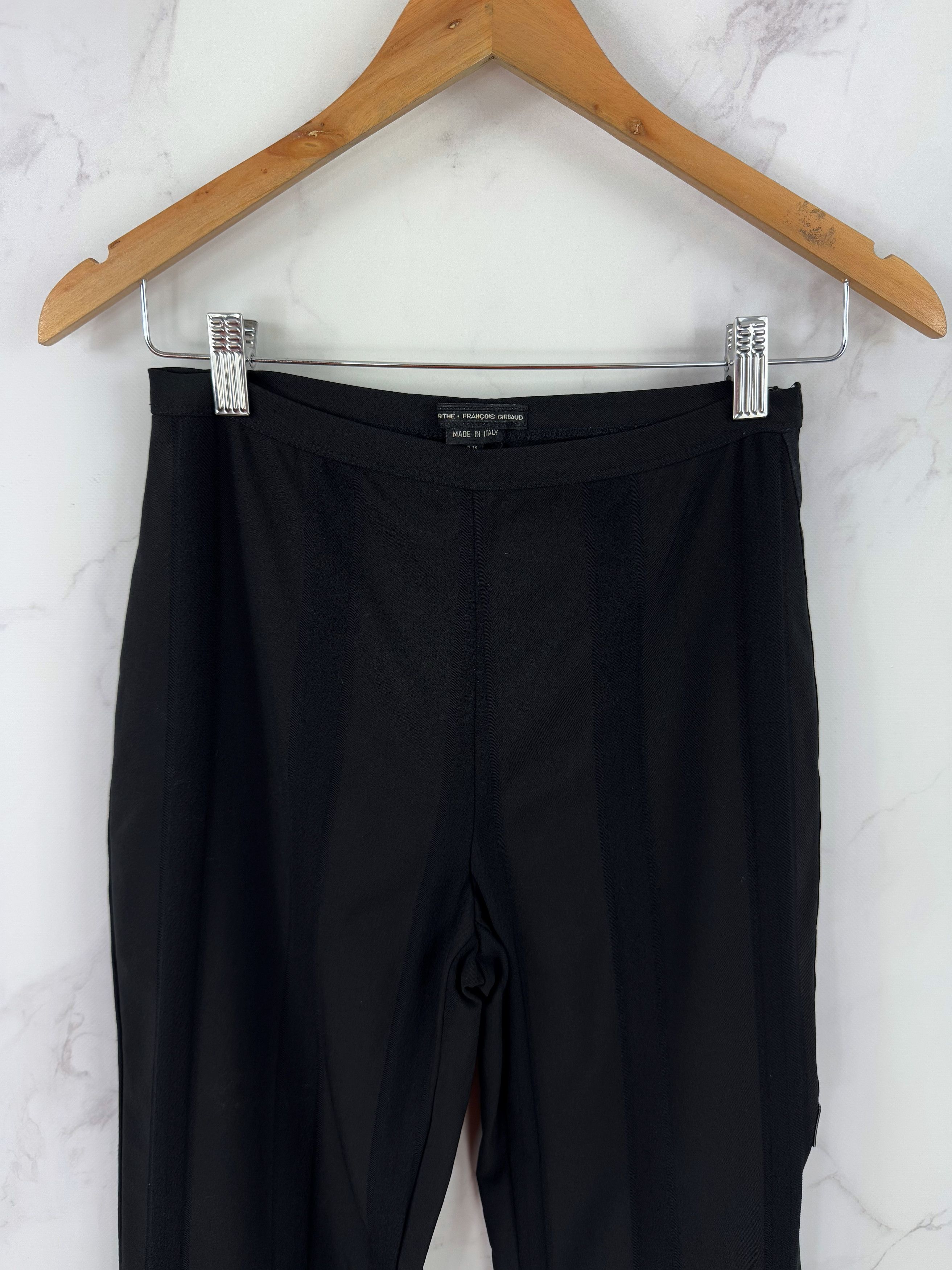 Marithe + Francois Girbaud Marithe Francois Girbaud SPQR City Black Track Pants Italian Size 27" / US 4 / IT 40 - 2 Thumbnail