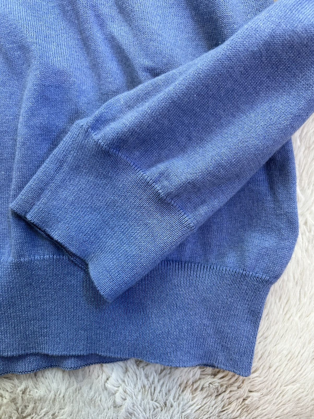 Vineyard Vines Cashmere Quarter Zip Sweater In Light Blue Size US M / EU 48-50 / 2 - 2 Thumbnail