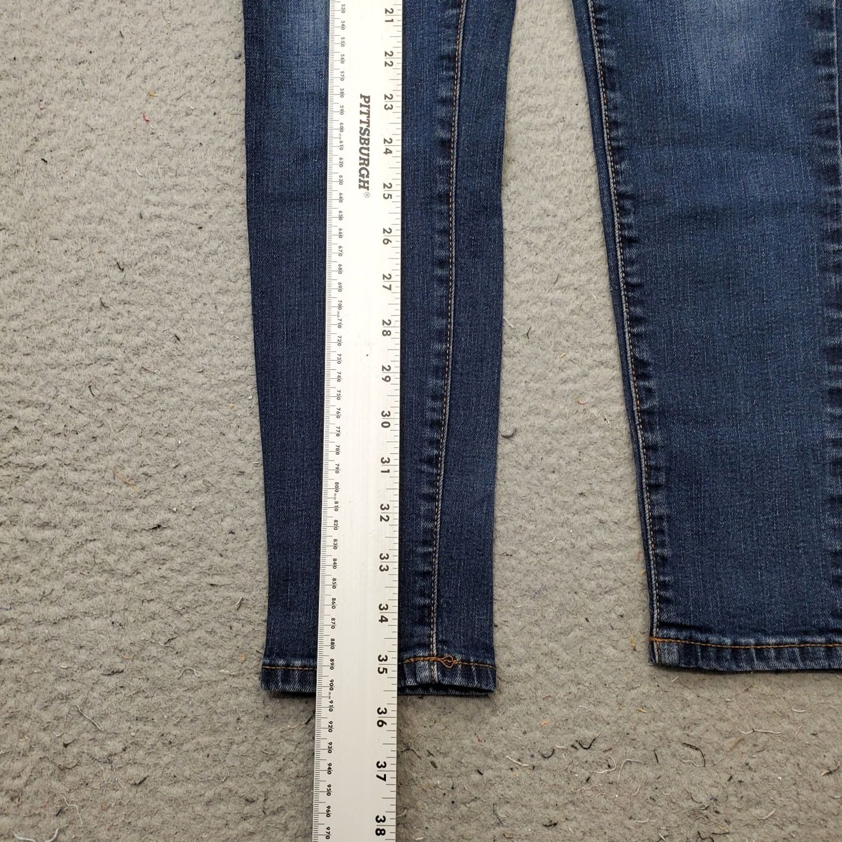 Banana Republic Banana Republic Womens 4 Jeans Blue Denim Skinny 27.75" Inseam 5-Pocket Stretch Slim Curve Size 27" / US 4 / IT 40 - 3 Thumbnail