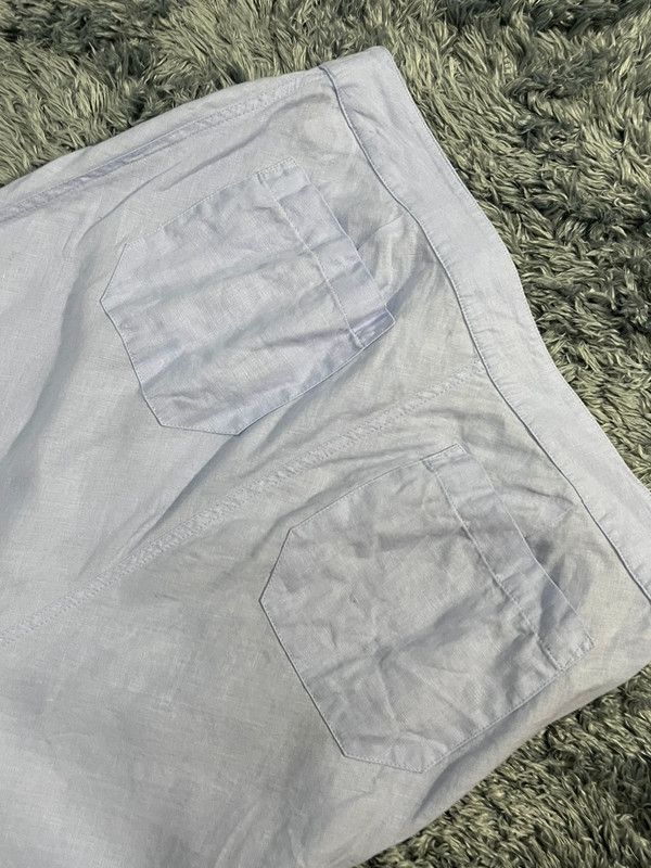 Armani Armani Jeans Linen Baby Blue Midi Skirt Size 30" / US 8 / IT 44 - 11 Thumbnail