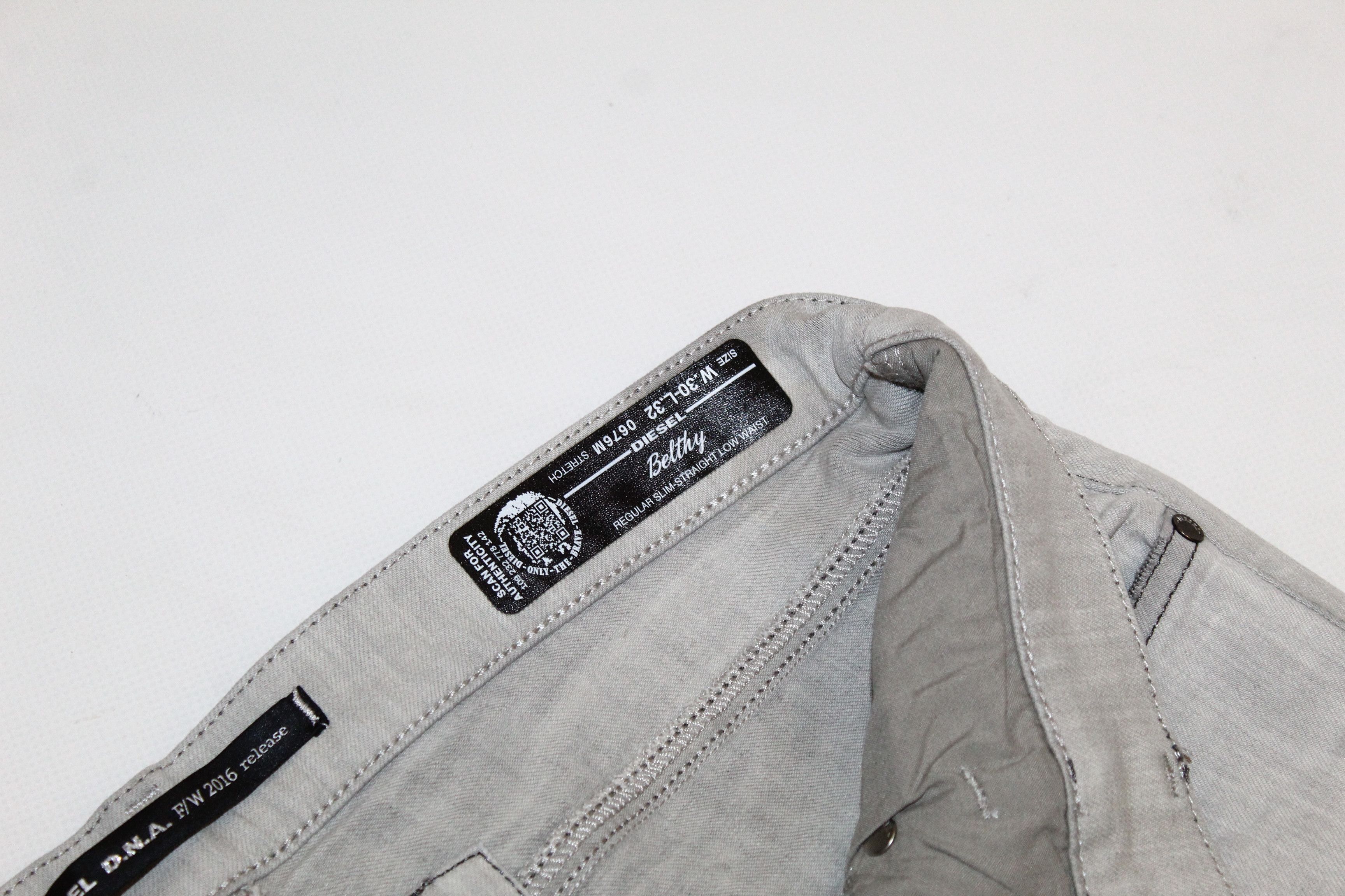 Diesel Diesel D.N.A. Belthy Regular Slim Straight Jeans 0676M Size US 31 - 9 Thumbnail