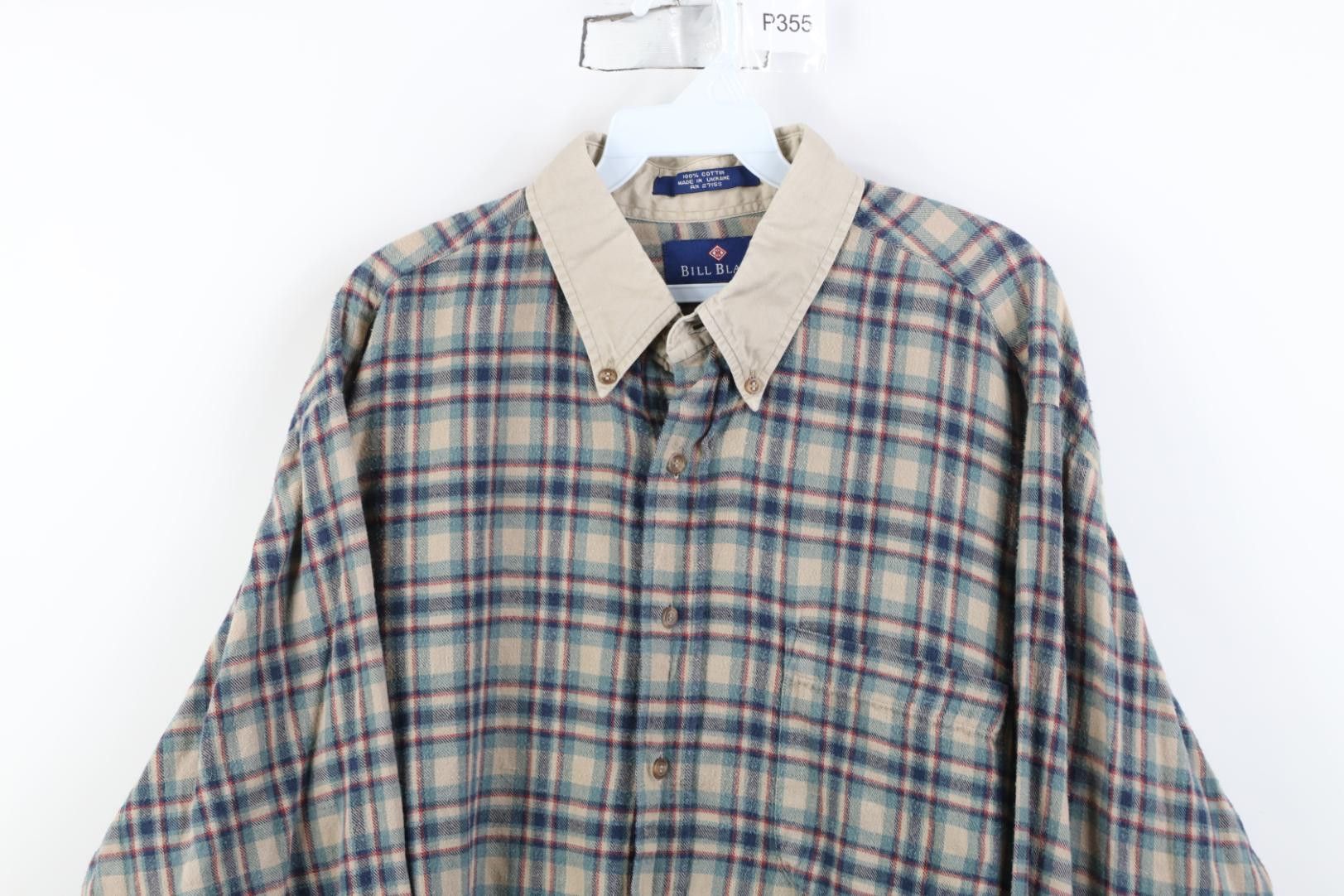 Vintage Vintage 90s Streetwear Flannel Button Down Shirt Plaid Size US XL / EU 56 / 4 - 2 Thumbnail