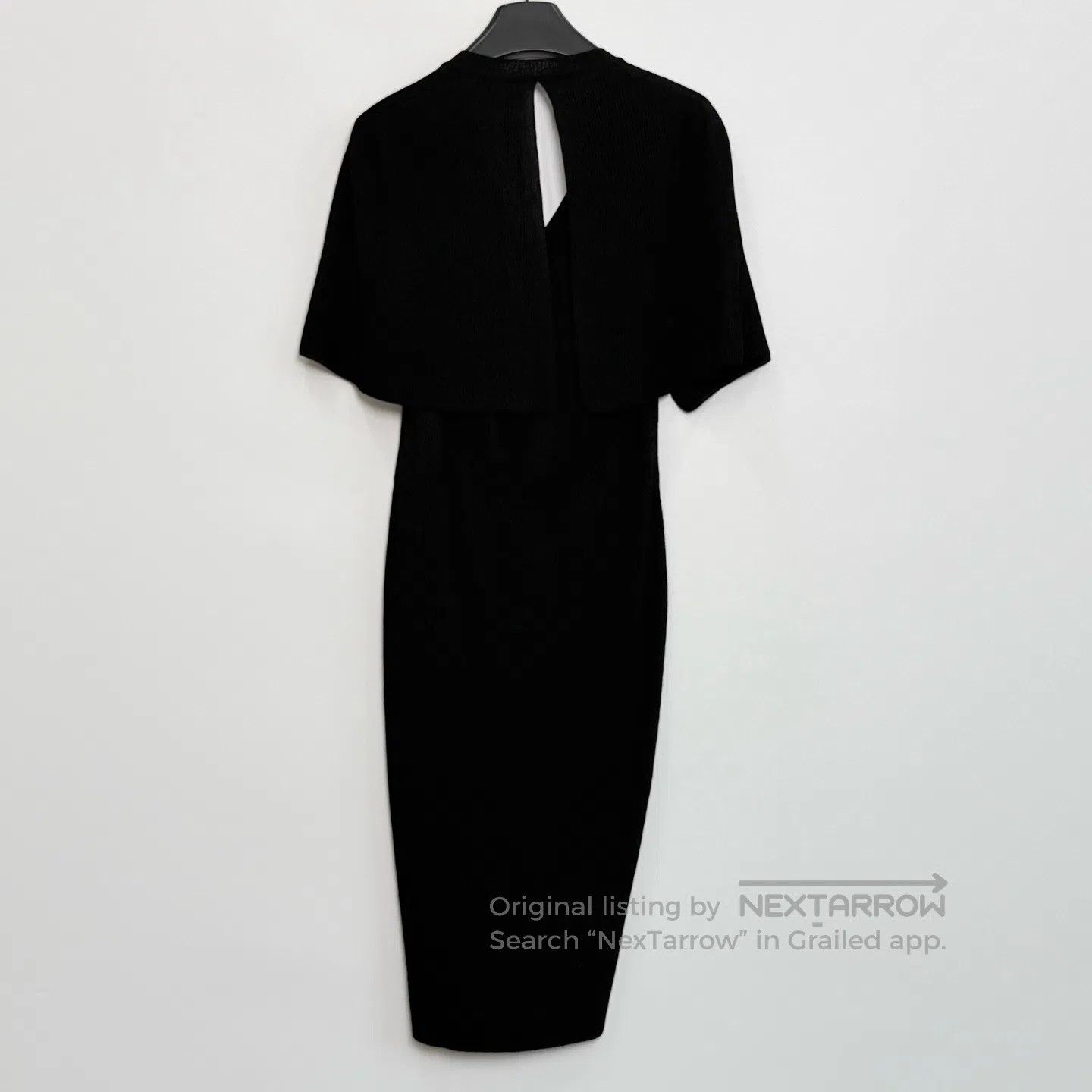 Chanel Chanel Black V-Neck Short Sleeve Knit Dress| Size XS / US 0-2 / IT 36-38 - 3 Thumbnail