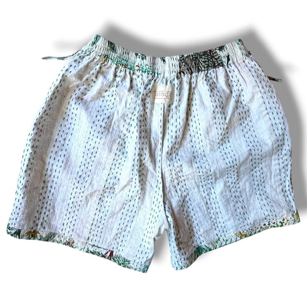 HARAGO Harago Printed Kantha Shorts In White Size Large Size US 34 / EU 50 - 4 Thumbnail