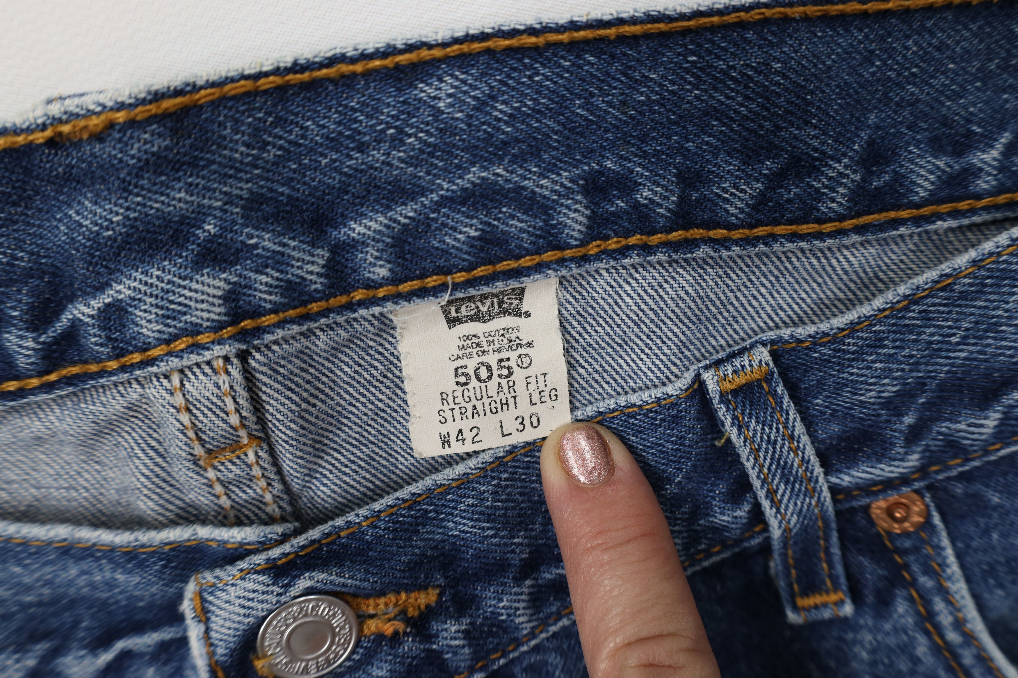 Levi's Vintage Y2K 2000 Levis 505 Regular Straight Leg Jeans USA Size US 42 / EU 58 - 10 Thumbnail