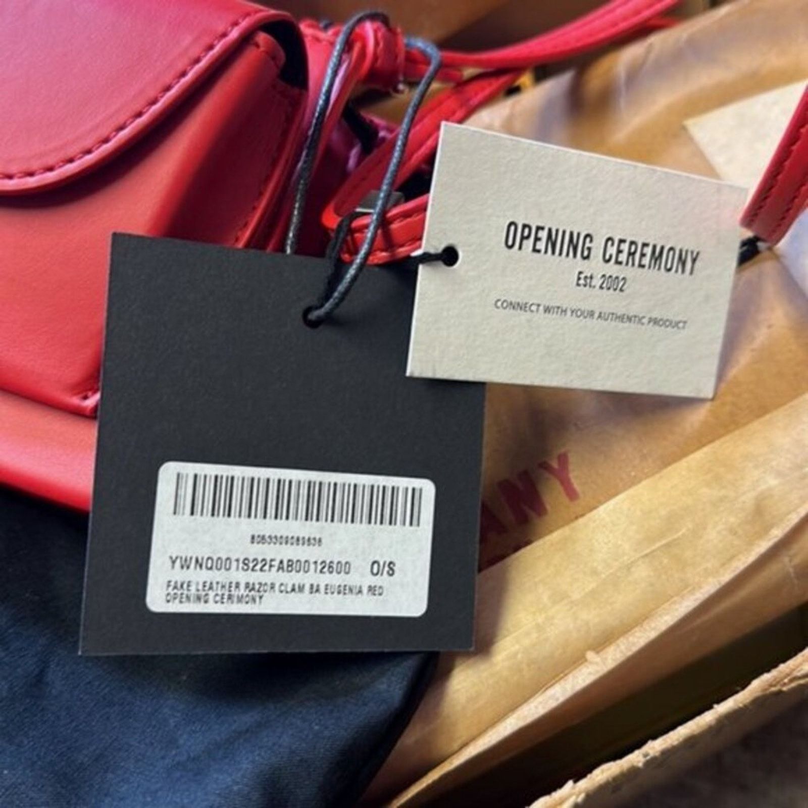 Opening Ceremony Opening Ceremony Red Razor Clam shoulder bag Size ONE SIZE - 6 Thumbnail