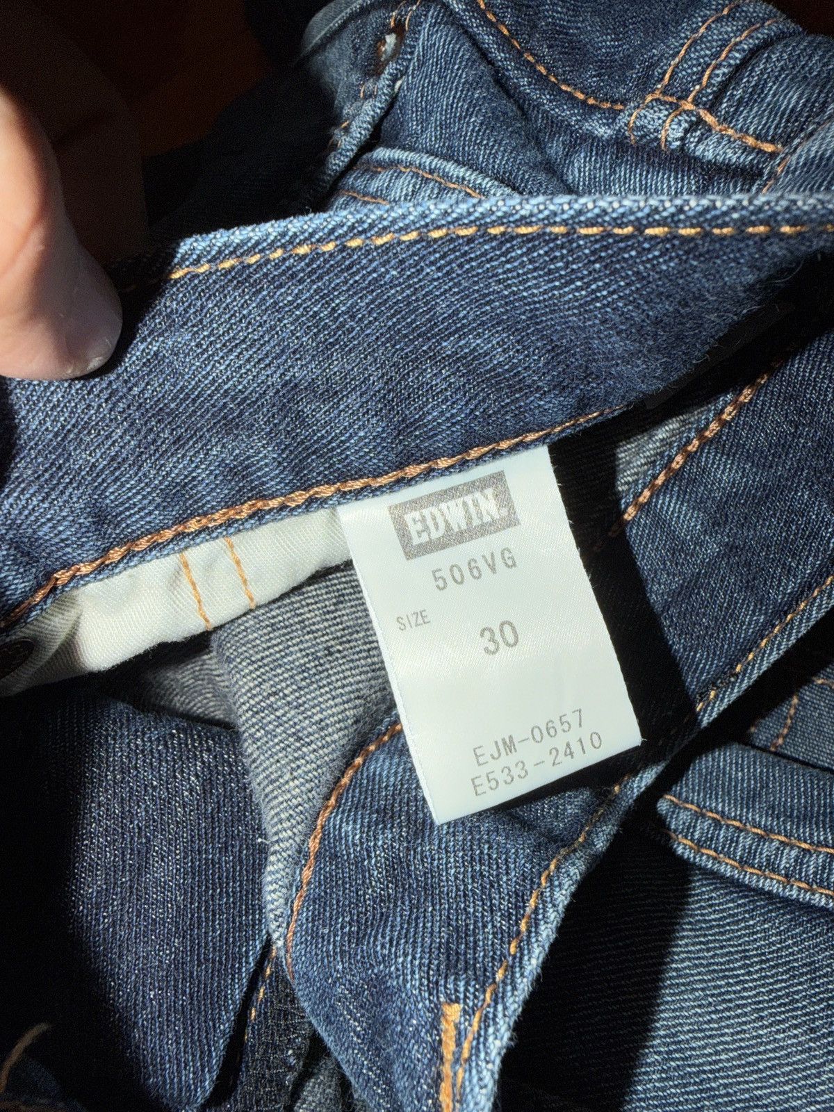 Edwin Edwin 506 faded wash and distressed japanese brand Size US 33 - 3 Thumbnail