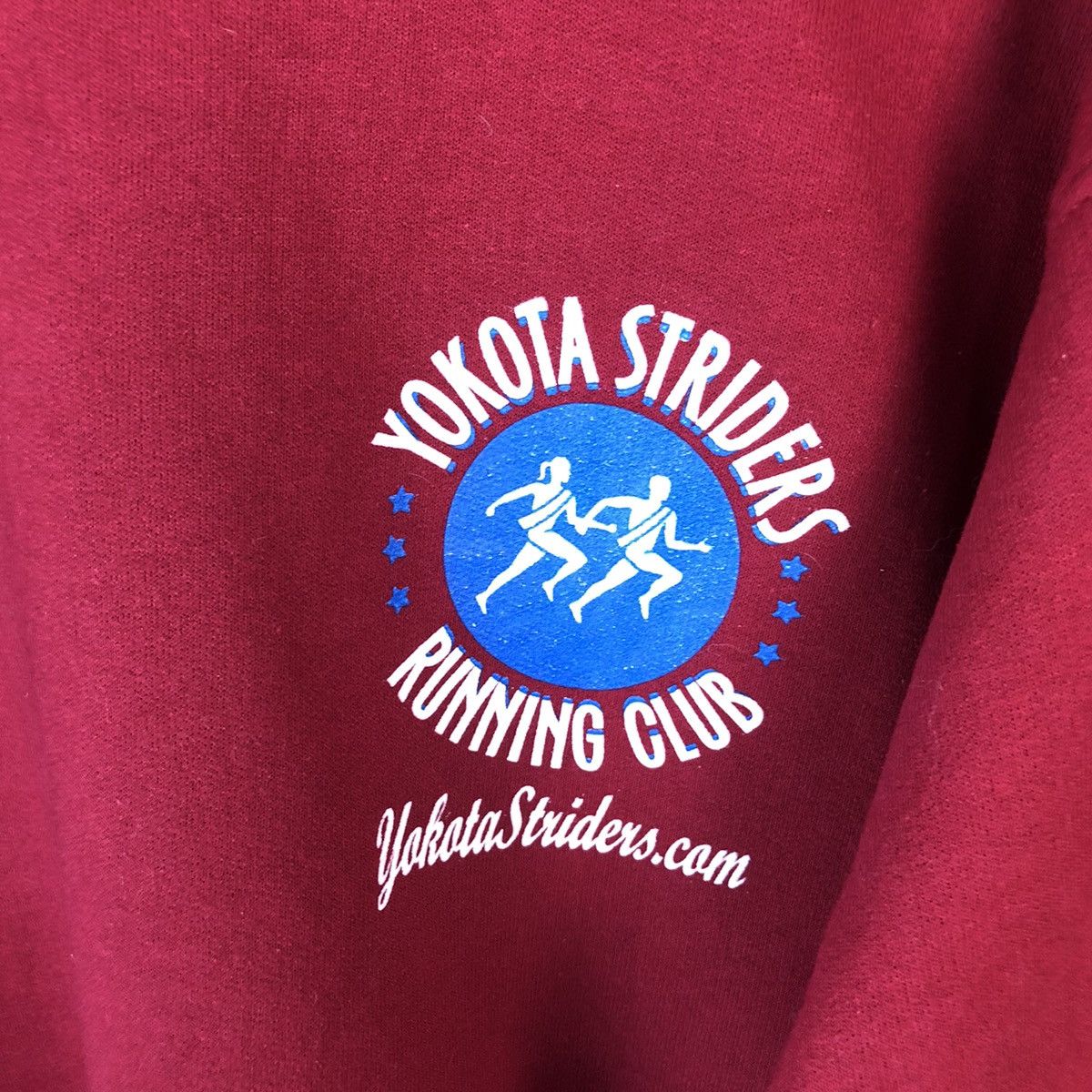 Japanese Brand × Vintage Yokota Strides Running Club Maroon vintage Sweatshirt #A2045 Size US M / EU 48-50 / 2 - 15 Thumbnail