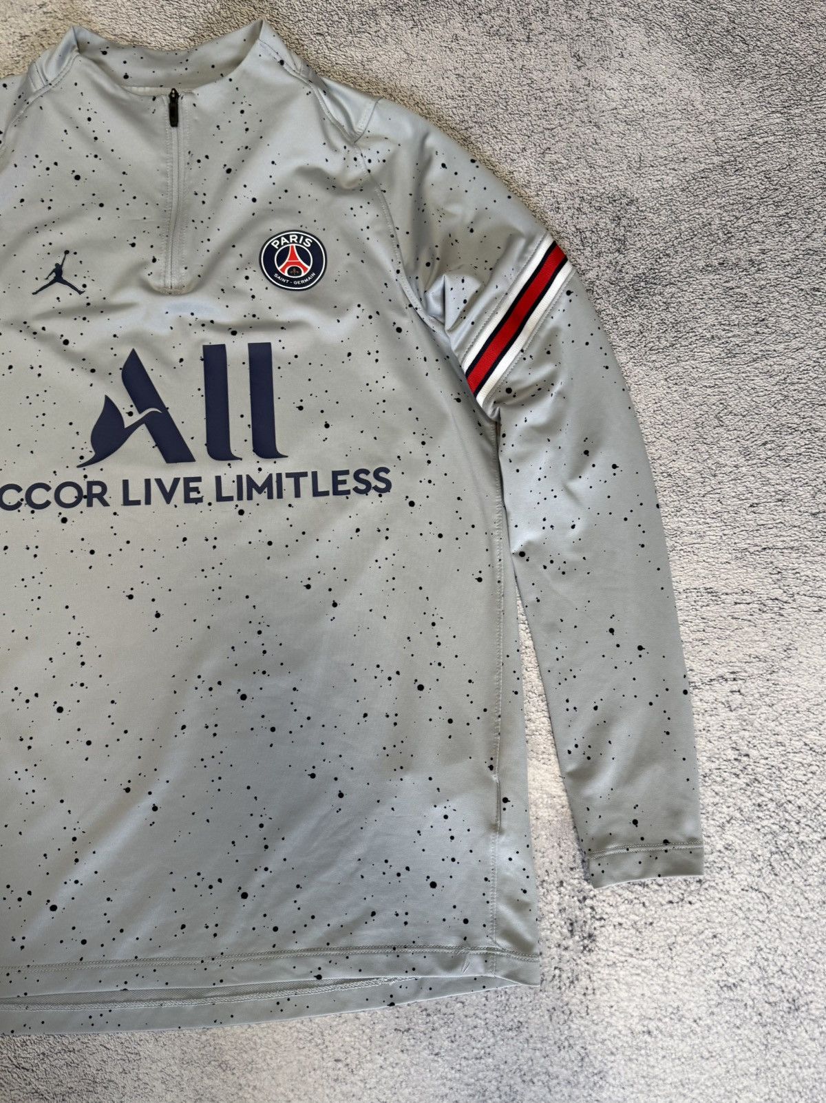 Nike Nike Jordan PSG Strike Drill Top Wolf Grey Dri-FIT M Soccer Size US M / EU 48-50 / 2 - 6 Thumbnail