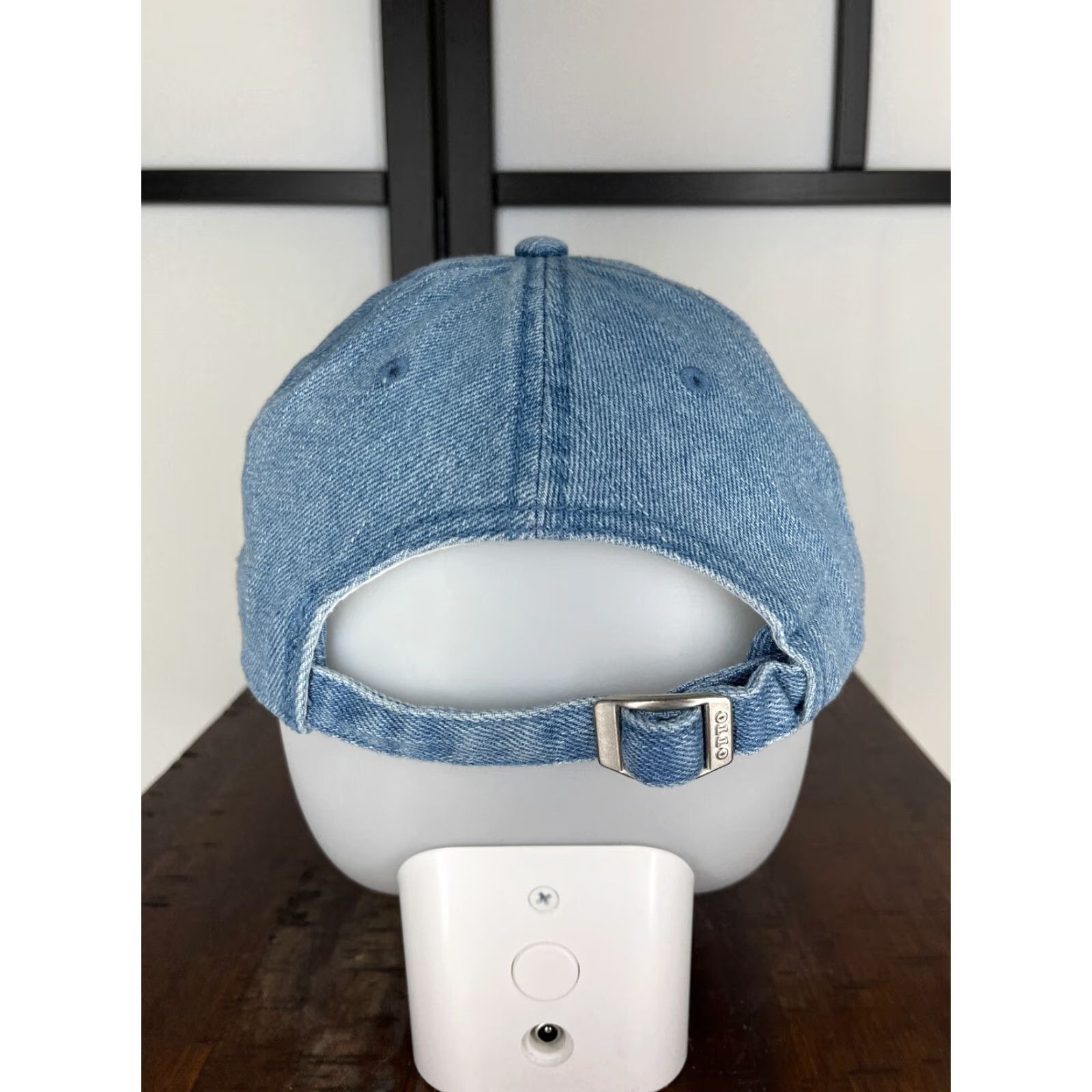 Vintage Otto Hat Cap Baseball Cap Adjustable One Size Blue Denim Look 100% Cotton Adults Men RFD-TV News Theme Outdoor TV Baseball Mens Size ONE SIZE - 6 Thumbnail