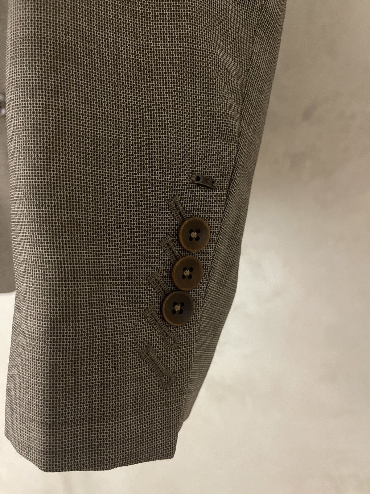 Designer Designer light blazer sport coat Bertoni wool classic jacket Size 38R - 3 Thumbnail