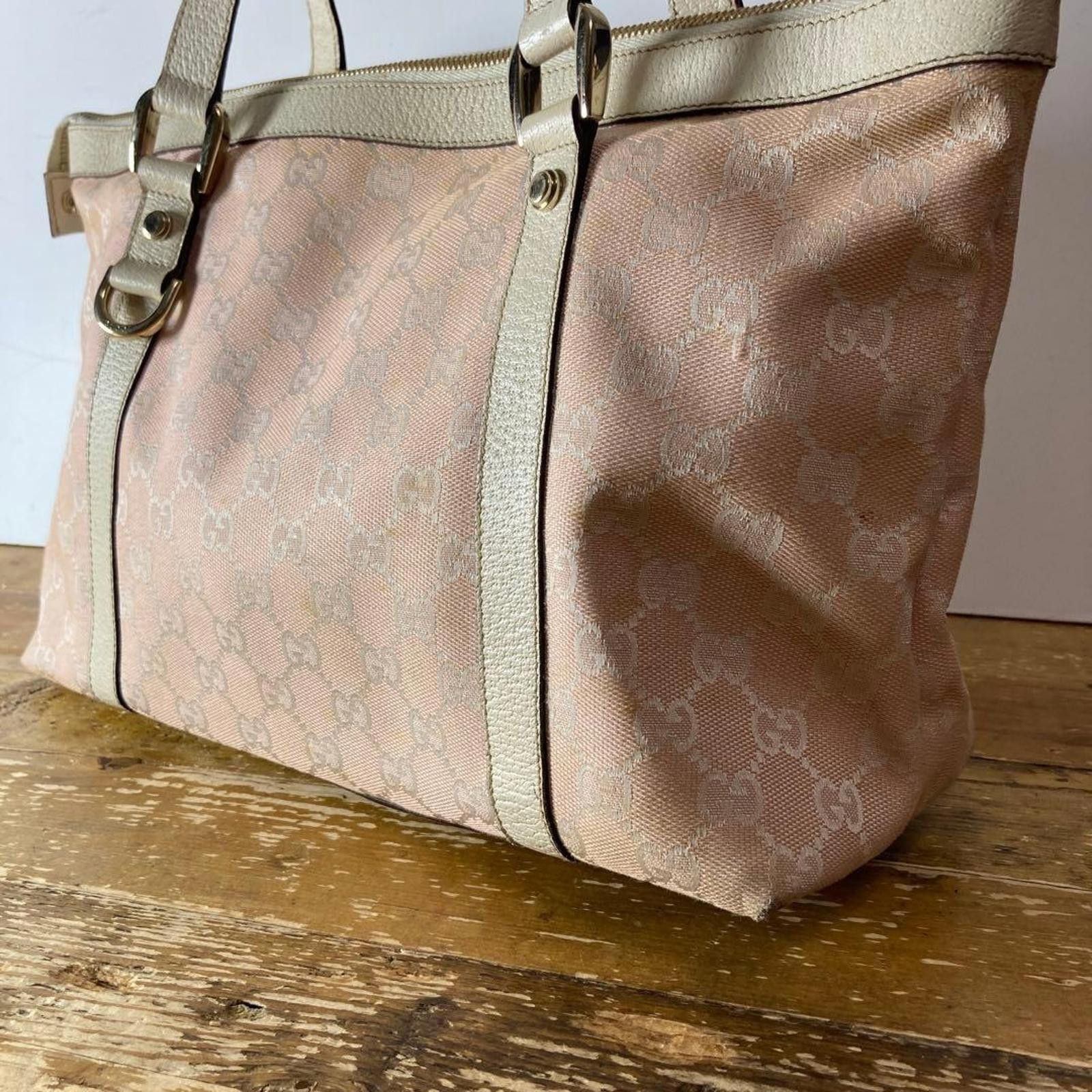Gucci Gucci - Pink Monogram Tote Bag Size ONE SIZE - 6 Thumbnail