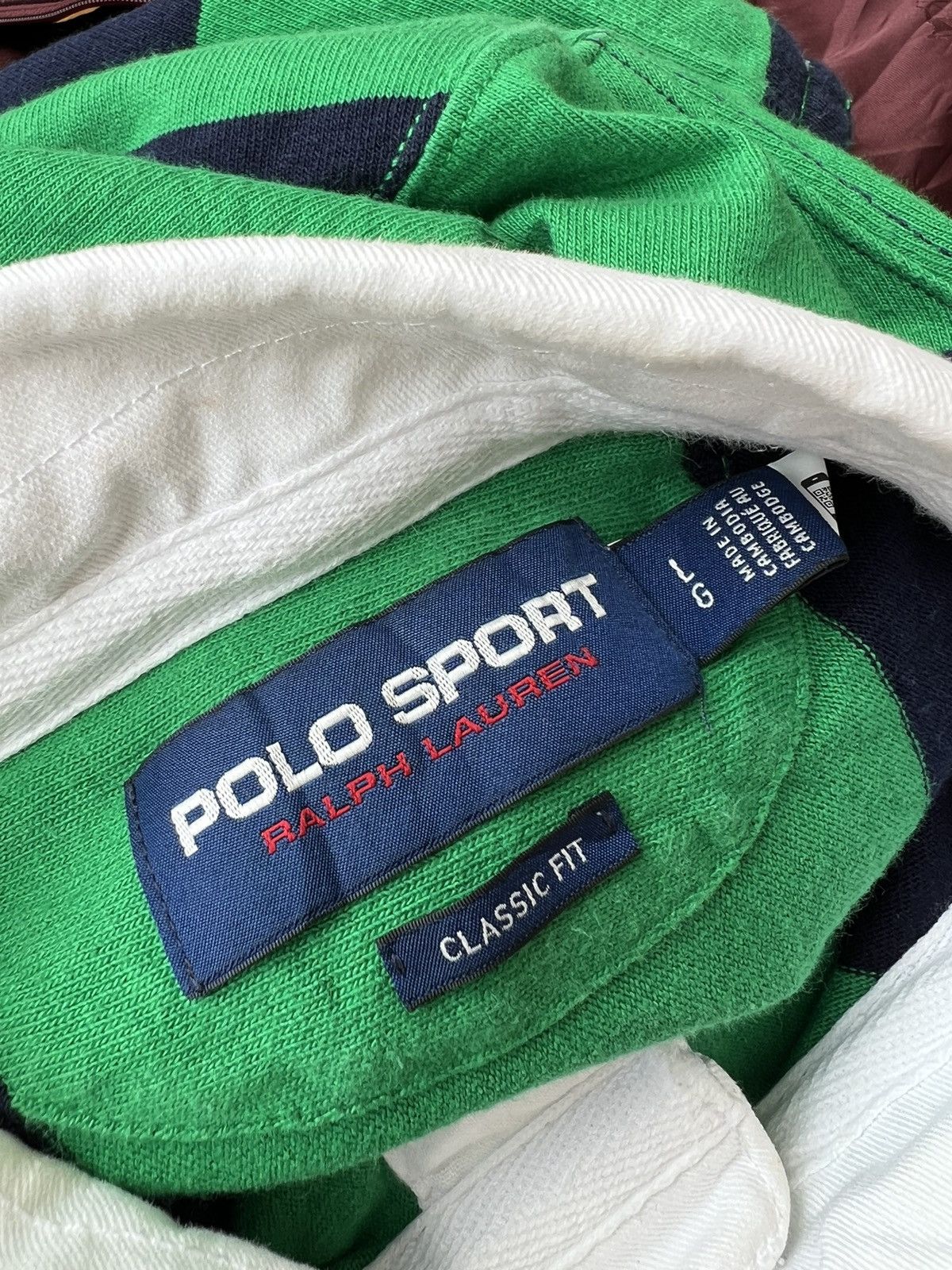 Polo Ralph Lauren Polo Sport Ralph Lauren USA Flag Color Block Rugby Shirt Size US L / EU 52-54 / 3 - 23 Thumbnail