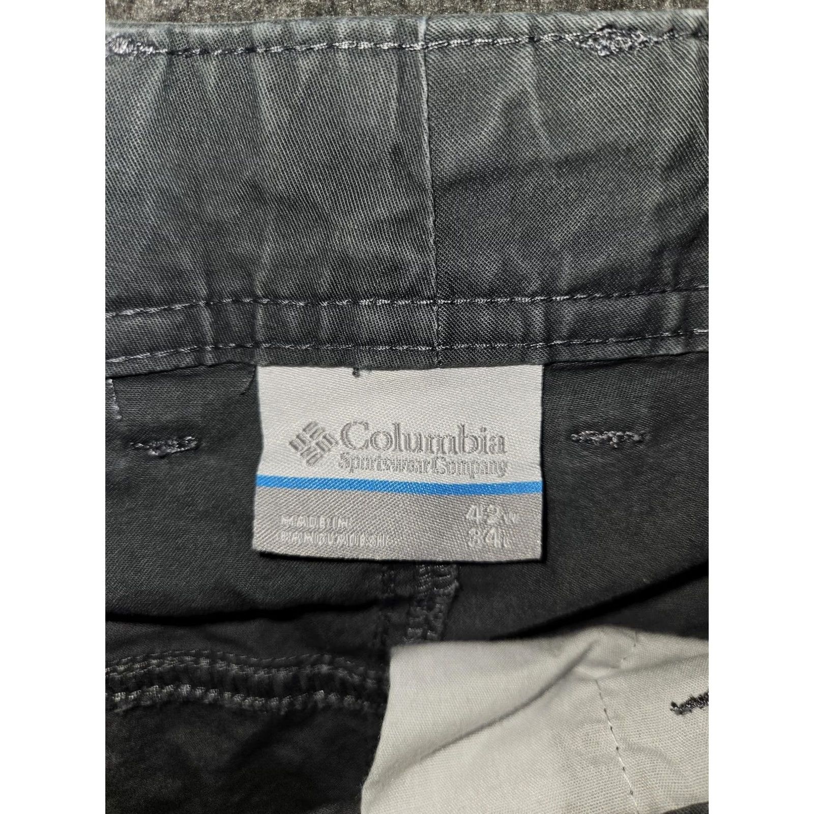 Vintage Columbia Mens 42x34 Gray Chino Regular Fit Stretch Casual Outdoor Travel Pants Size US 42 / EU 58 - 2 Thumbnail