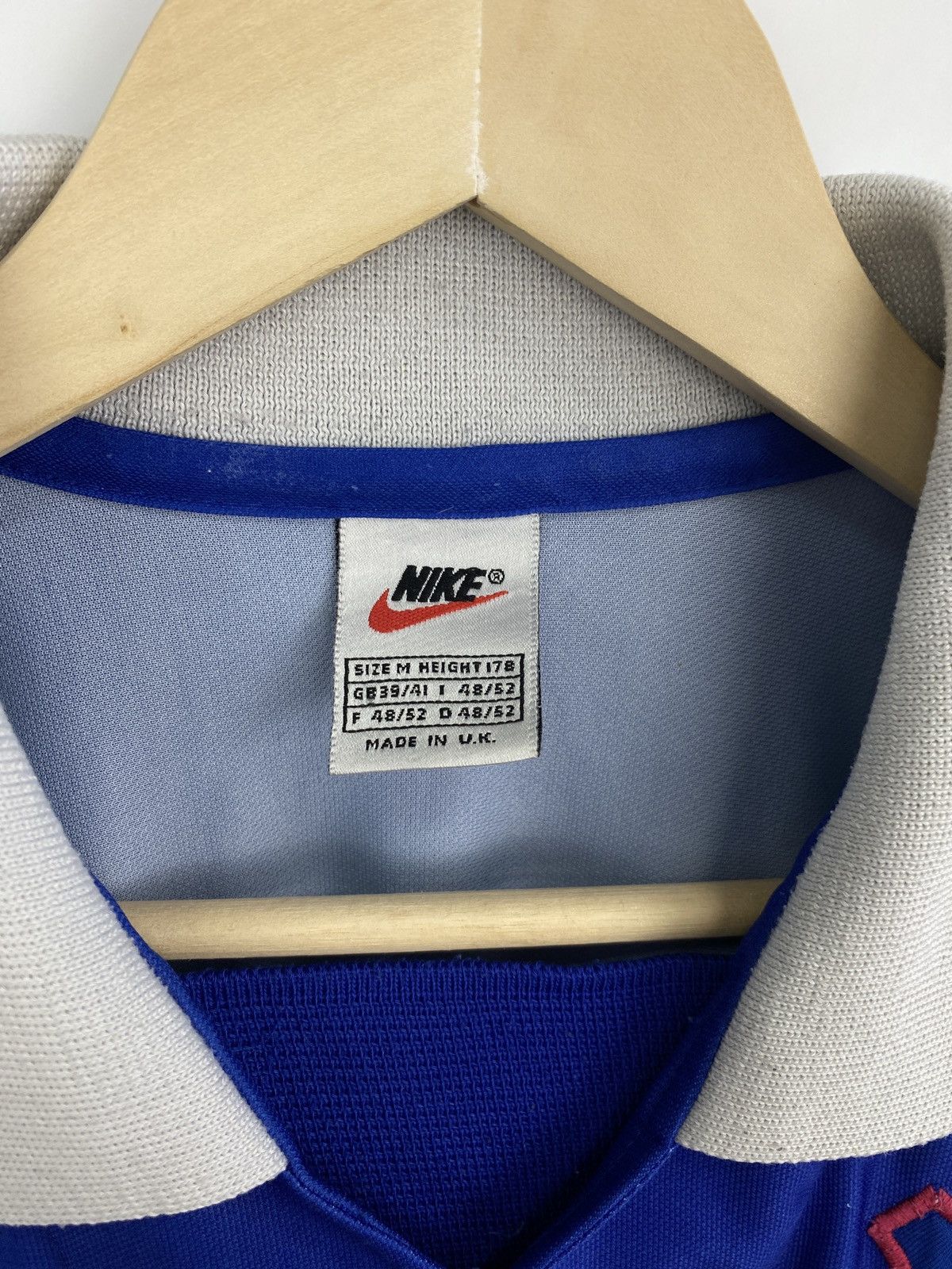 Nike 🏴󠁧󠁢󠁳󠁣󠁴󠁿 Vintage 1997/98 Nike Glasgow Rangers Home Jersey Blokecore Size US M / EU 48-50 / 2 - 5 Thumbnail