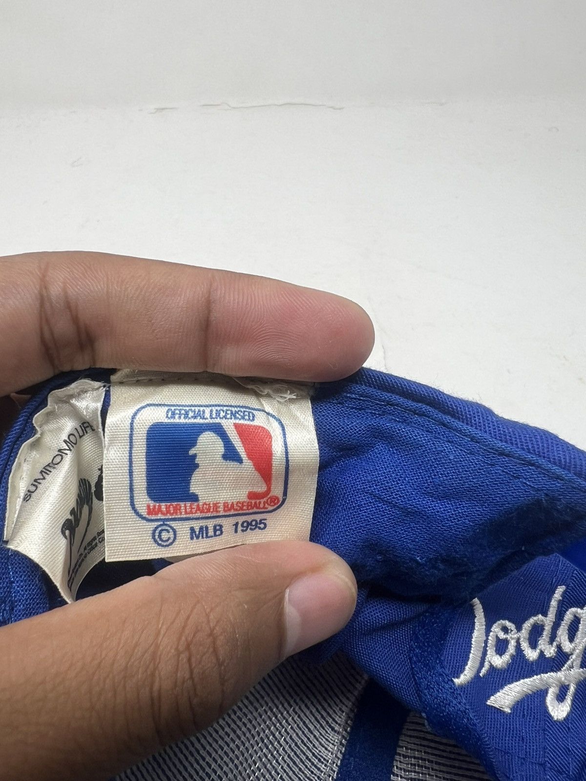 Vintage Vintage Hideo Nomo Dodgers MLB Nissin Cap Size ONE SIZE - 15 Thumbnail